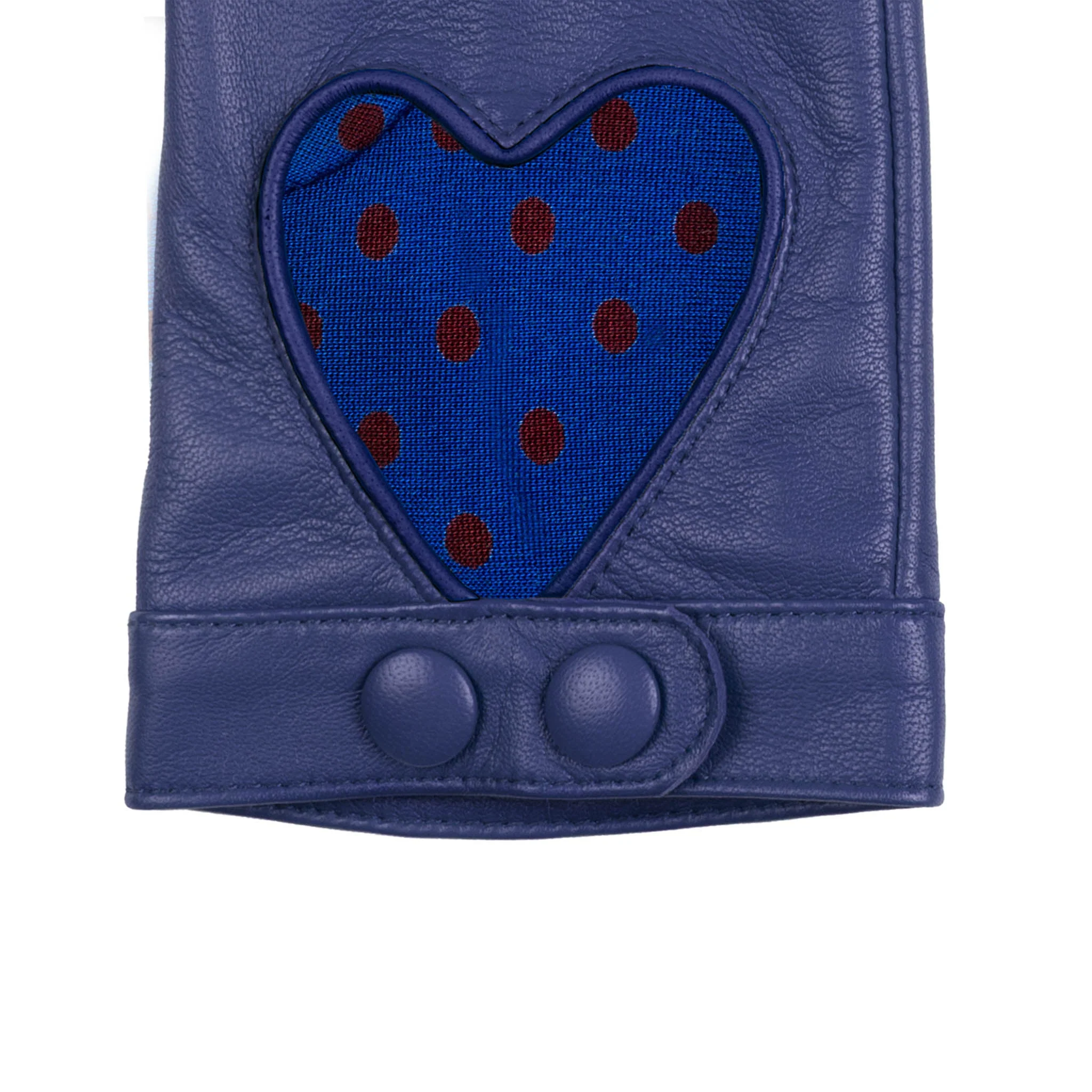 Women's Silk-Lined Leather Driving Gloves with Heart Cut-Out - Image 6