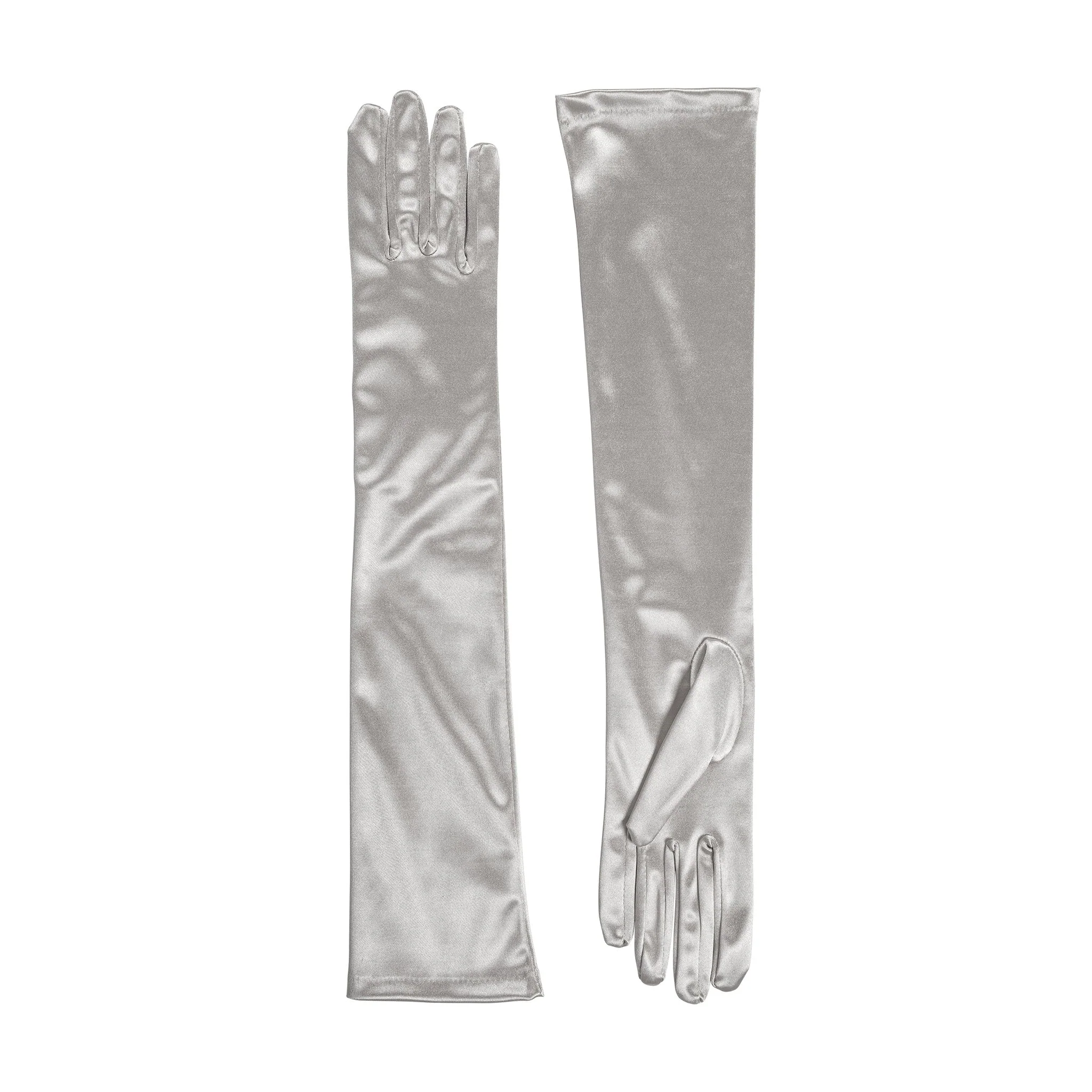 Women's Long Above-Elbow Satin Gloves - Image 27