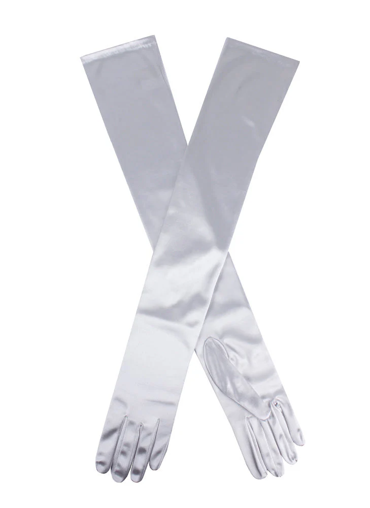 Women's Long Opera Satin Gloves - Image 109