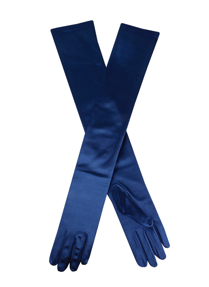 Women's Long Opera Satin Gloves - Image 120