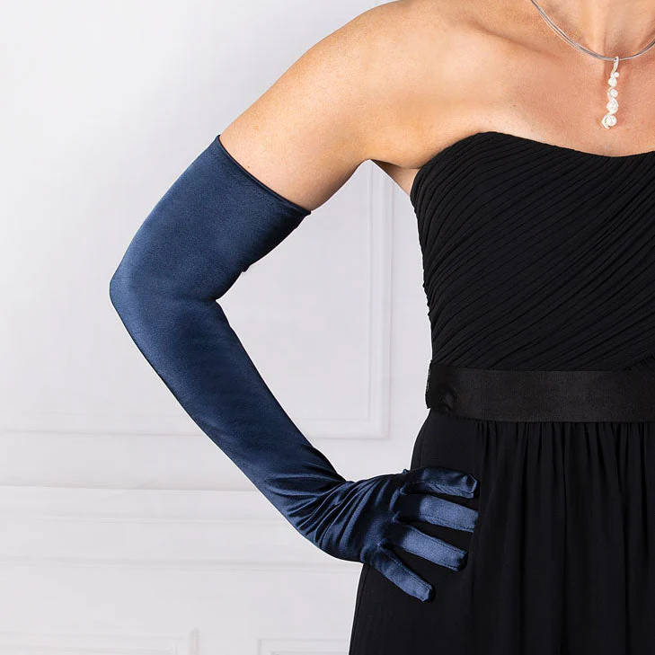 Women's Long Opera Satin Gloves - Image 121