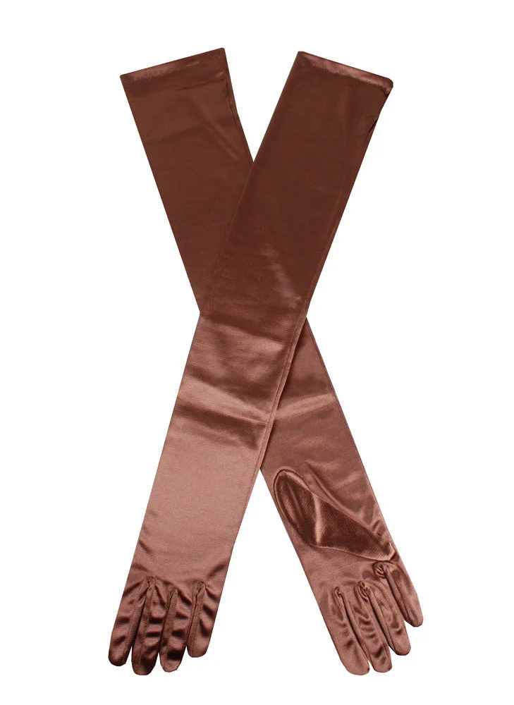 Women's Long Opera Satin Gloves - Image 131