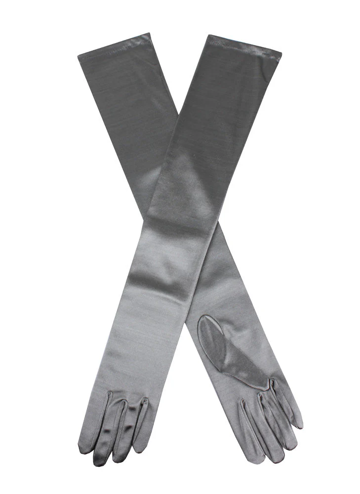 Women's Long Opera Satin Gloves - Image 142