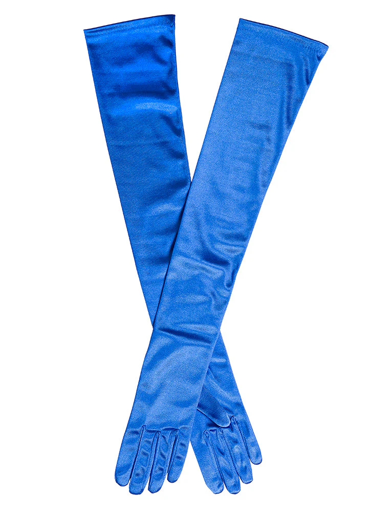 Women's Long Opera Satin Gloves - Image 153