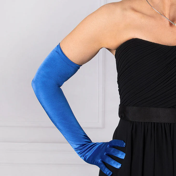 Women's Long Opera Satin Gloves - Image 154