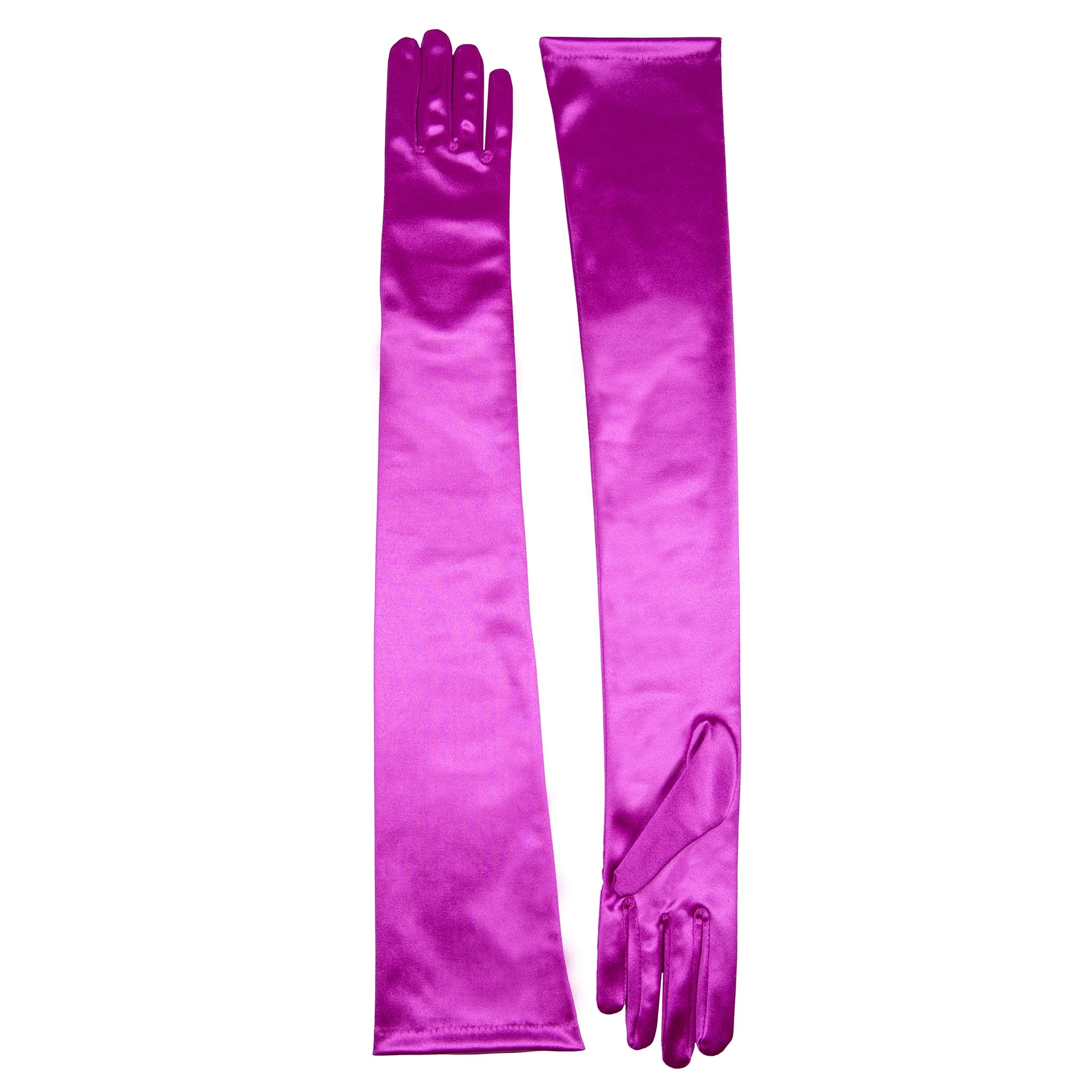 Women's Long Opera Satin Gloves - Image 166