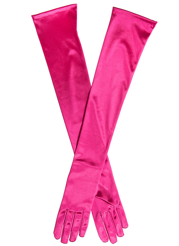 Women's Long Opera Satin Gloves - Image 26