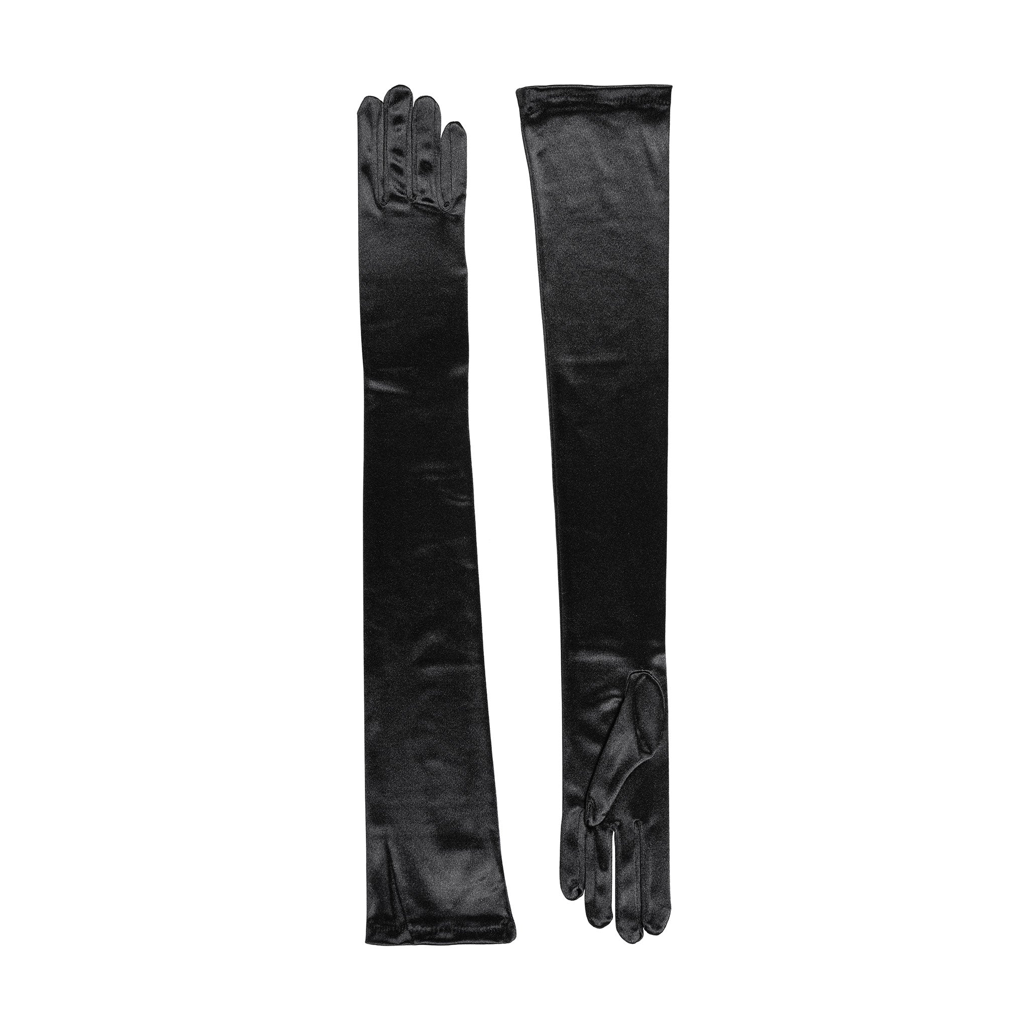 Women's Long Opera Satin Gloves - Image 4
