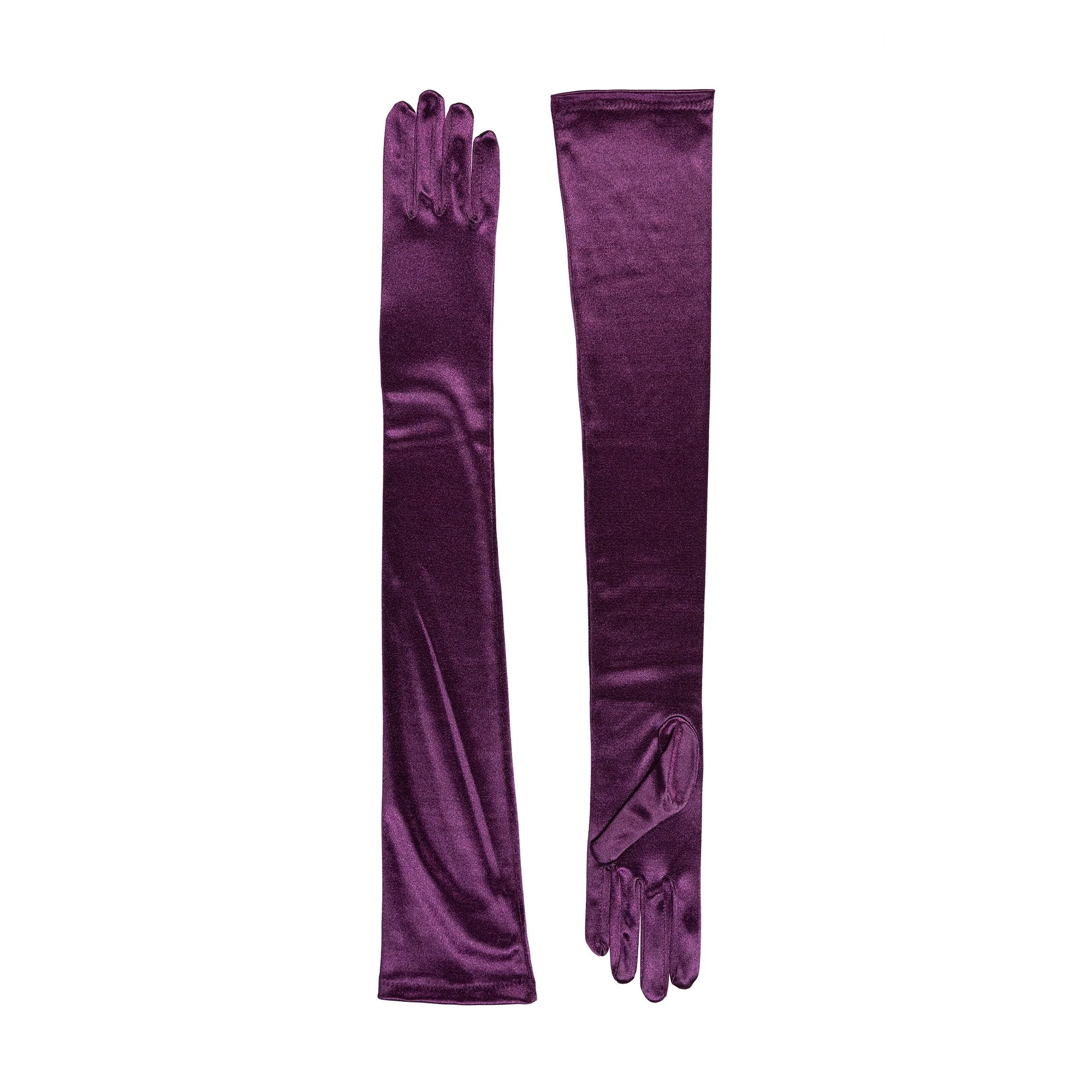 Women's Long Opera Satin Gloves - Image 65