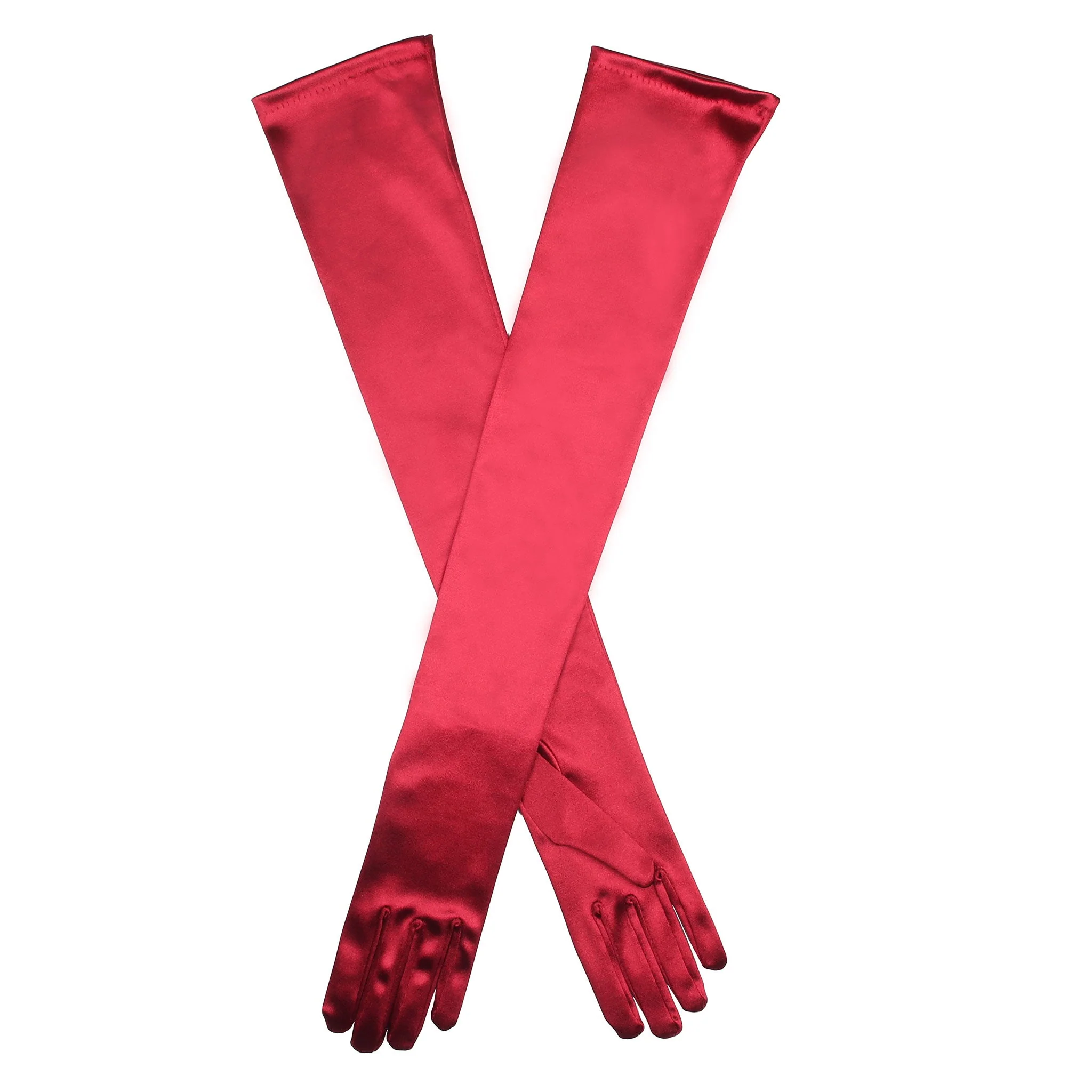 Women's Long Opera Satin Gloves - Image 74