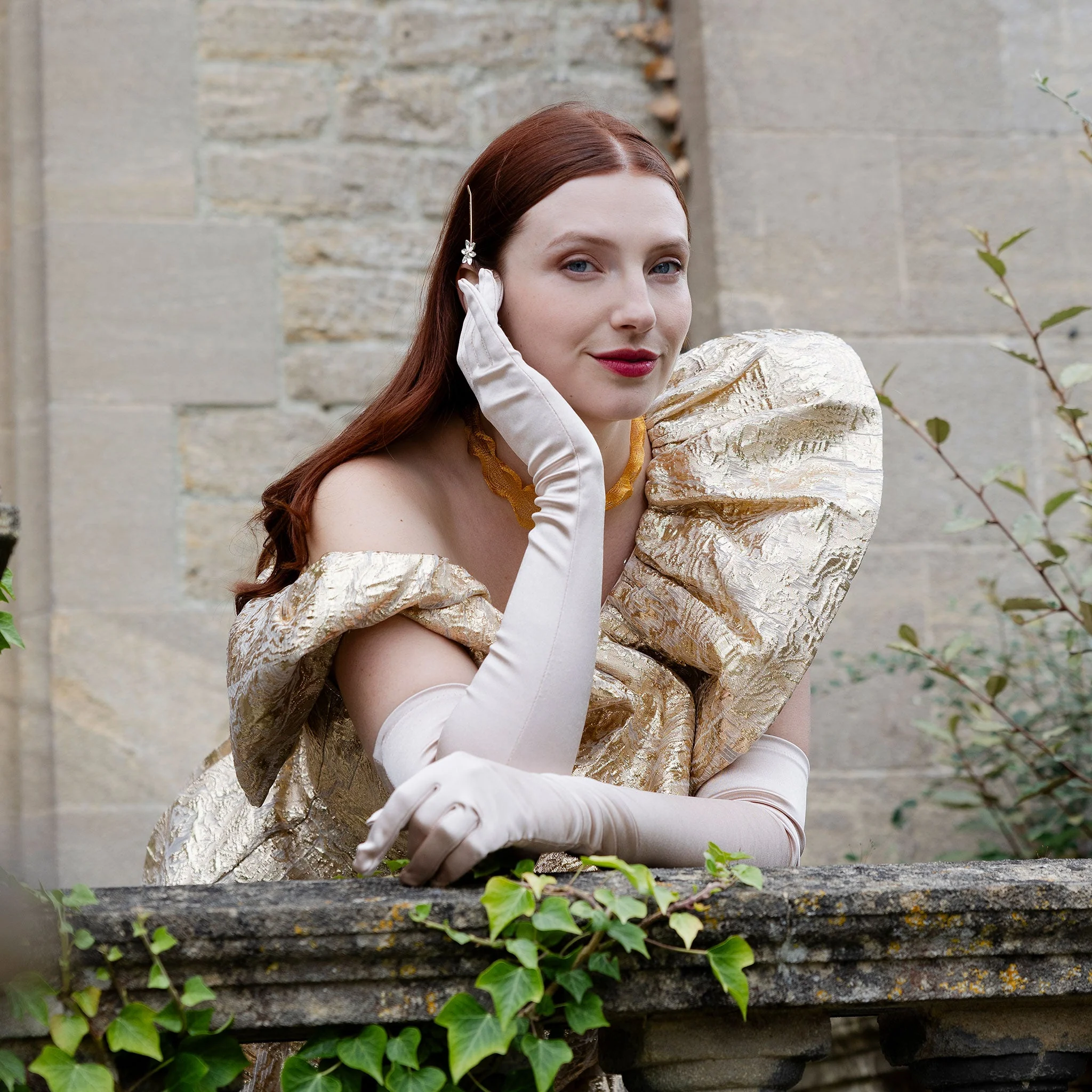 Women's Long Opera Satin Gloves - Image 99