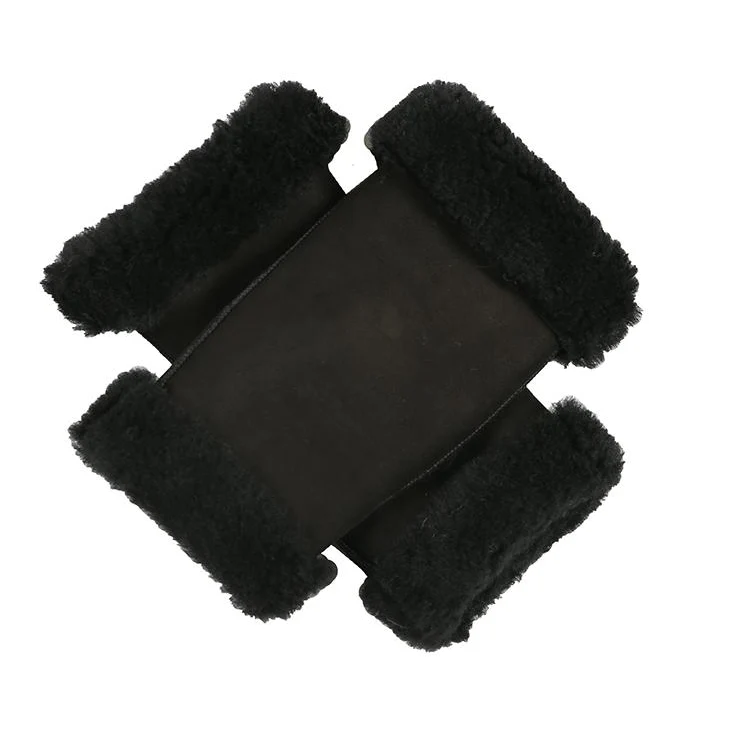 Women's Fingerless Sheepskin Mittens - Image 11