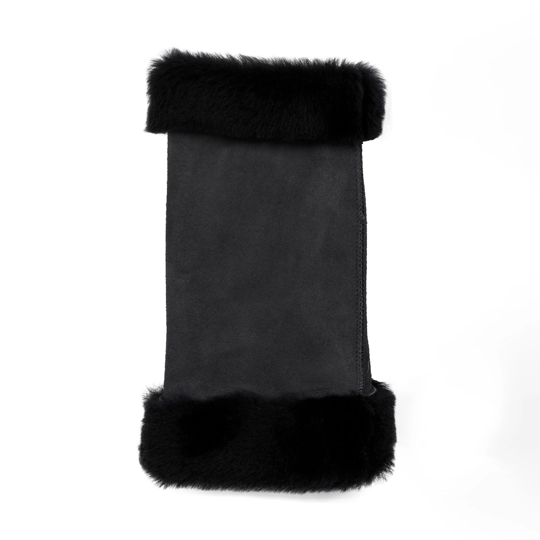 Women's Fingerless Sheepskin Mittens - Image 13