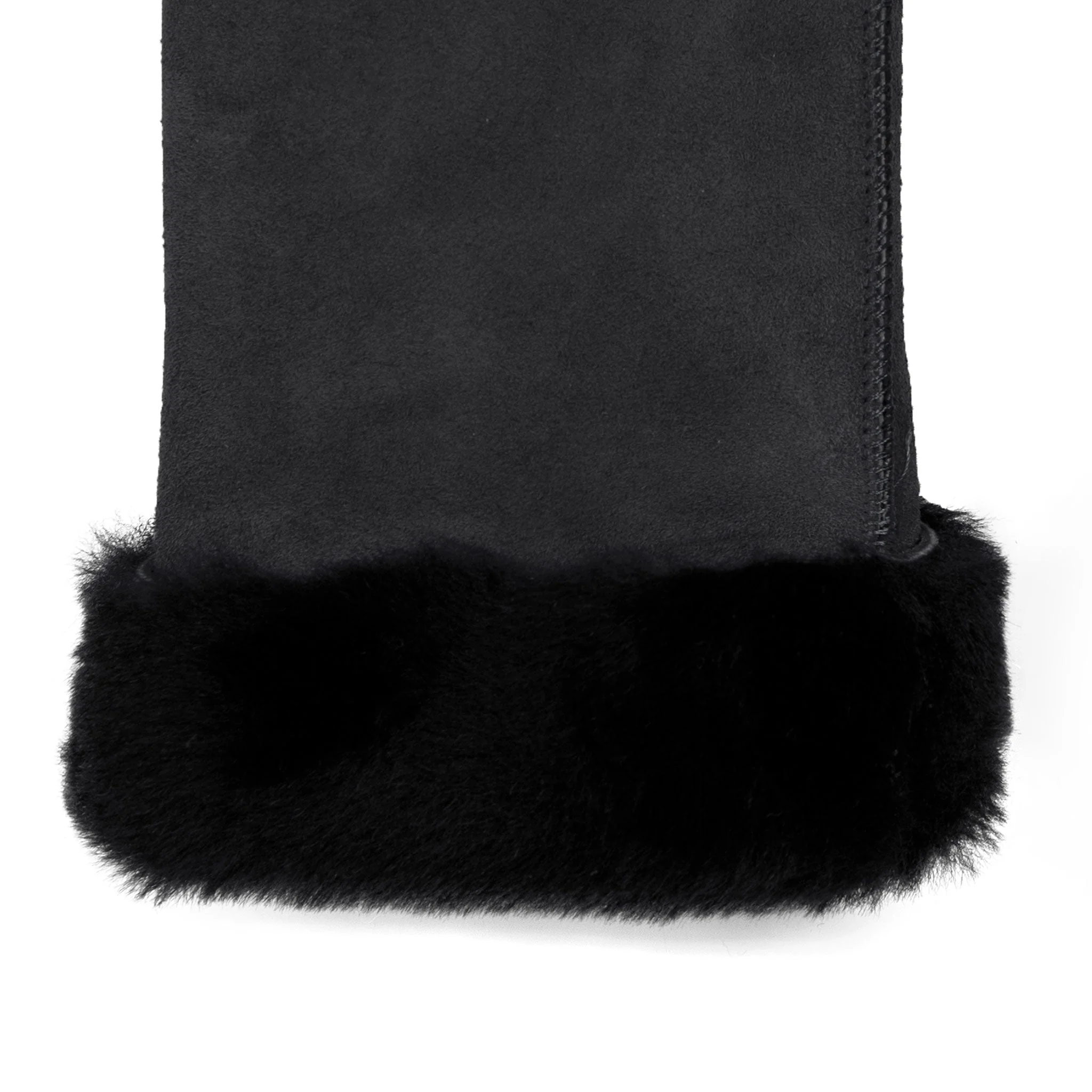 Women's Fingerless Sheepskin Mittens - Image 14