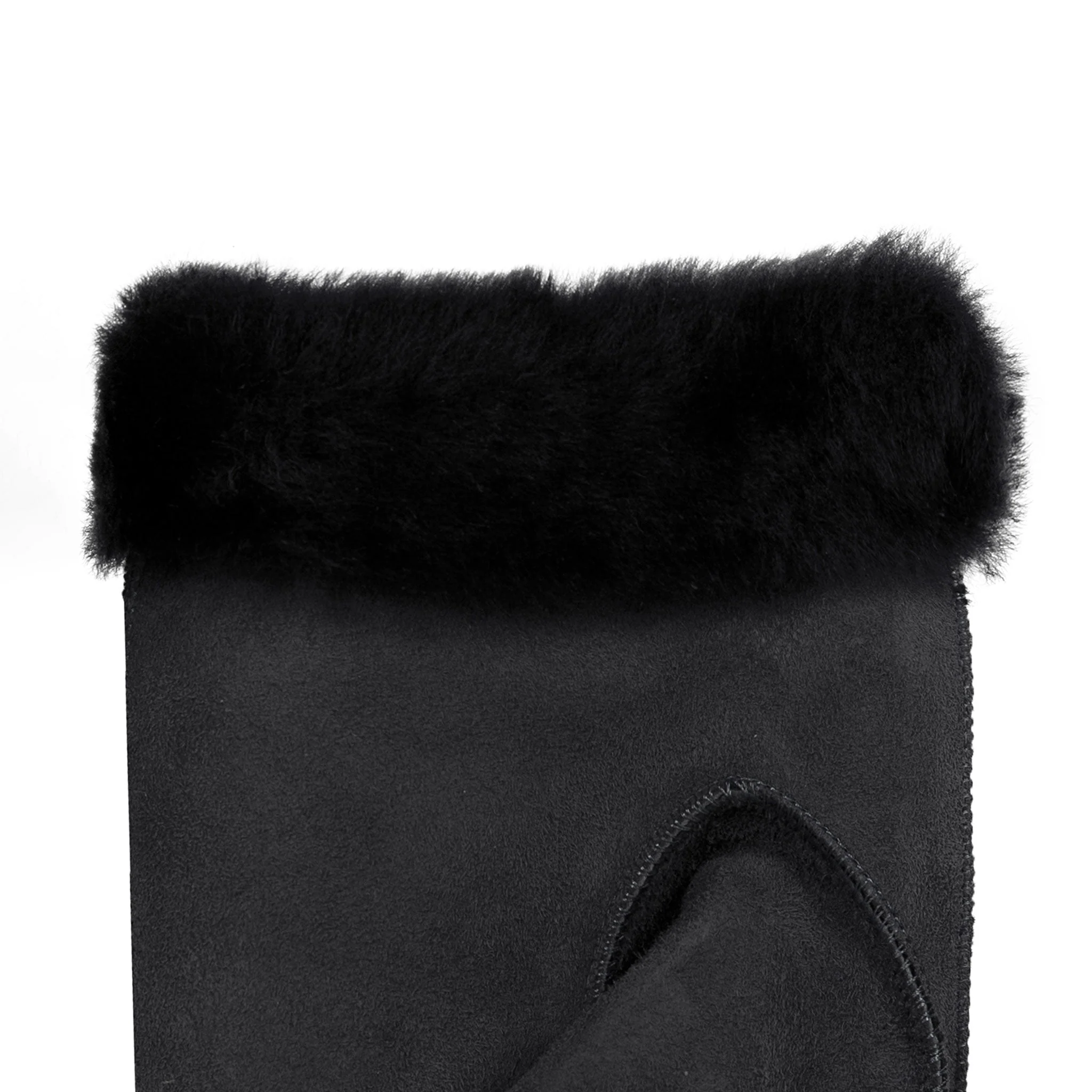 Women's Fingerless Sheepskin Mittens - Image 16