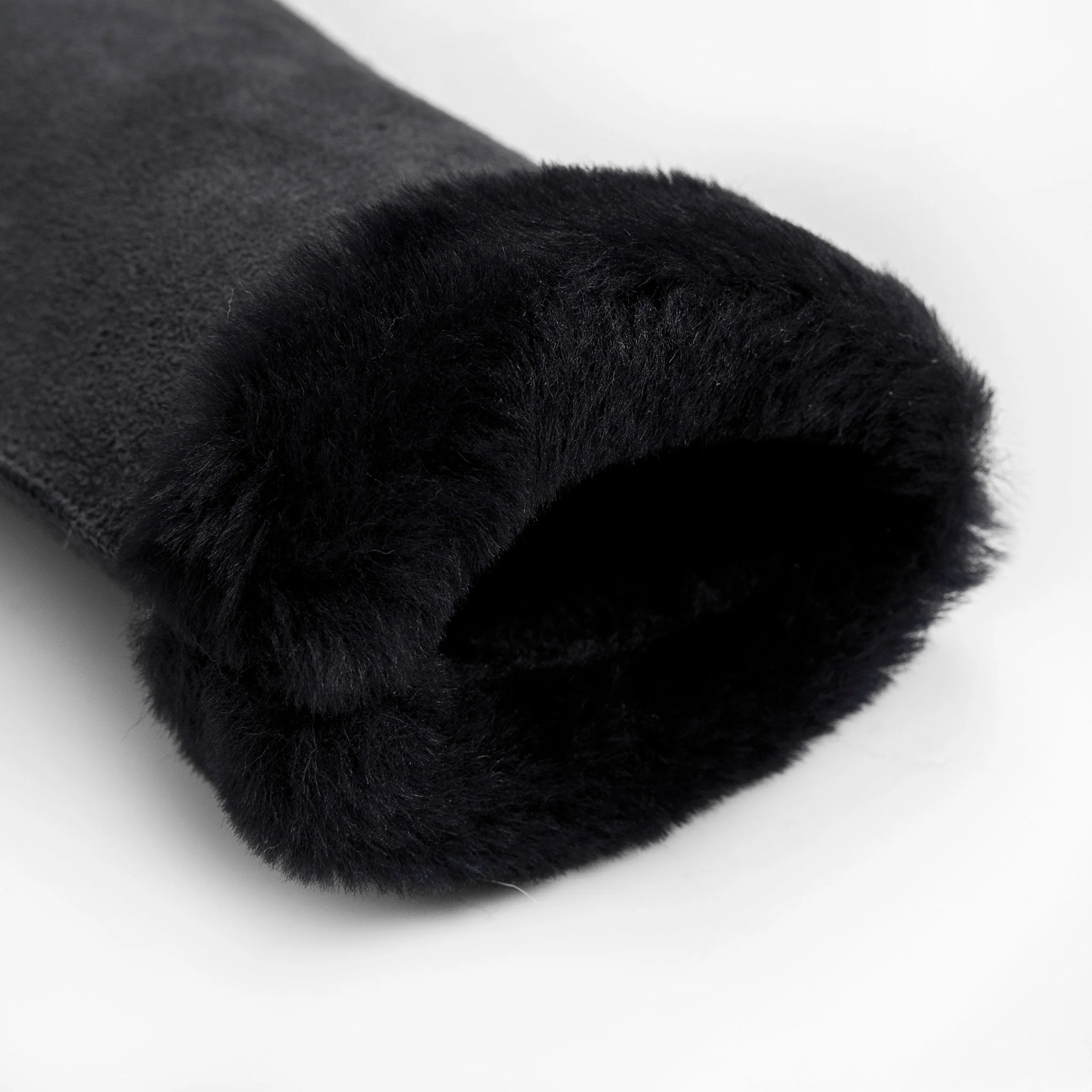 Women's Fingerless Sheepskin Mittens - Image 19