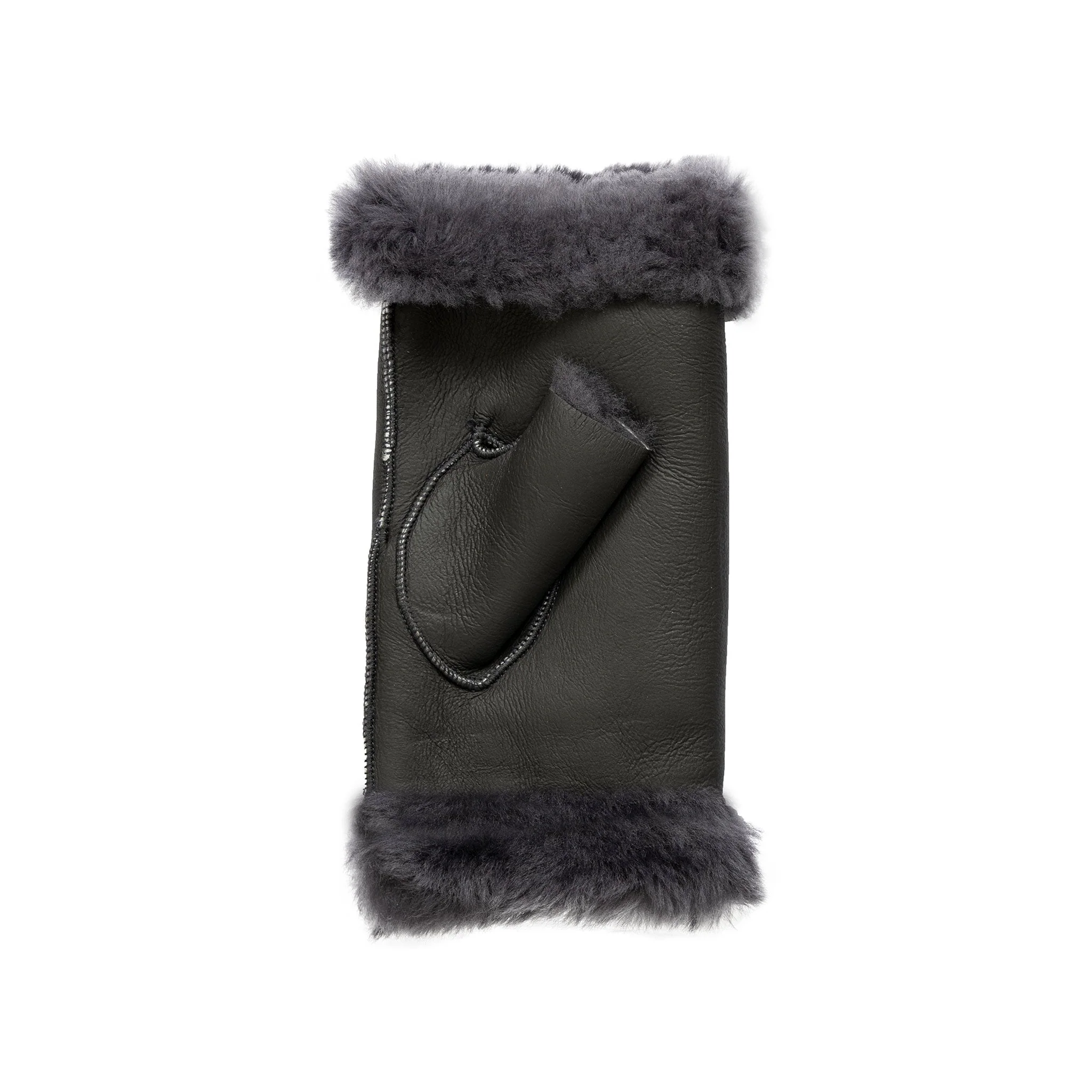 Women's Fingerless Sheepskin Mittens - Image 25