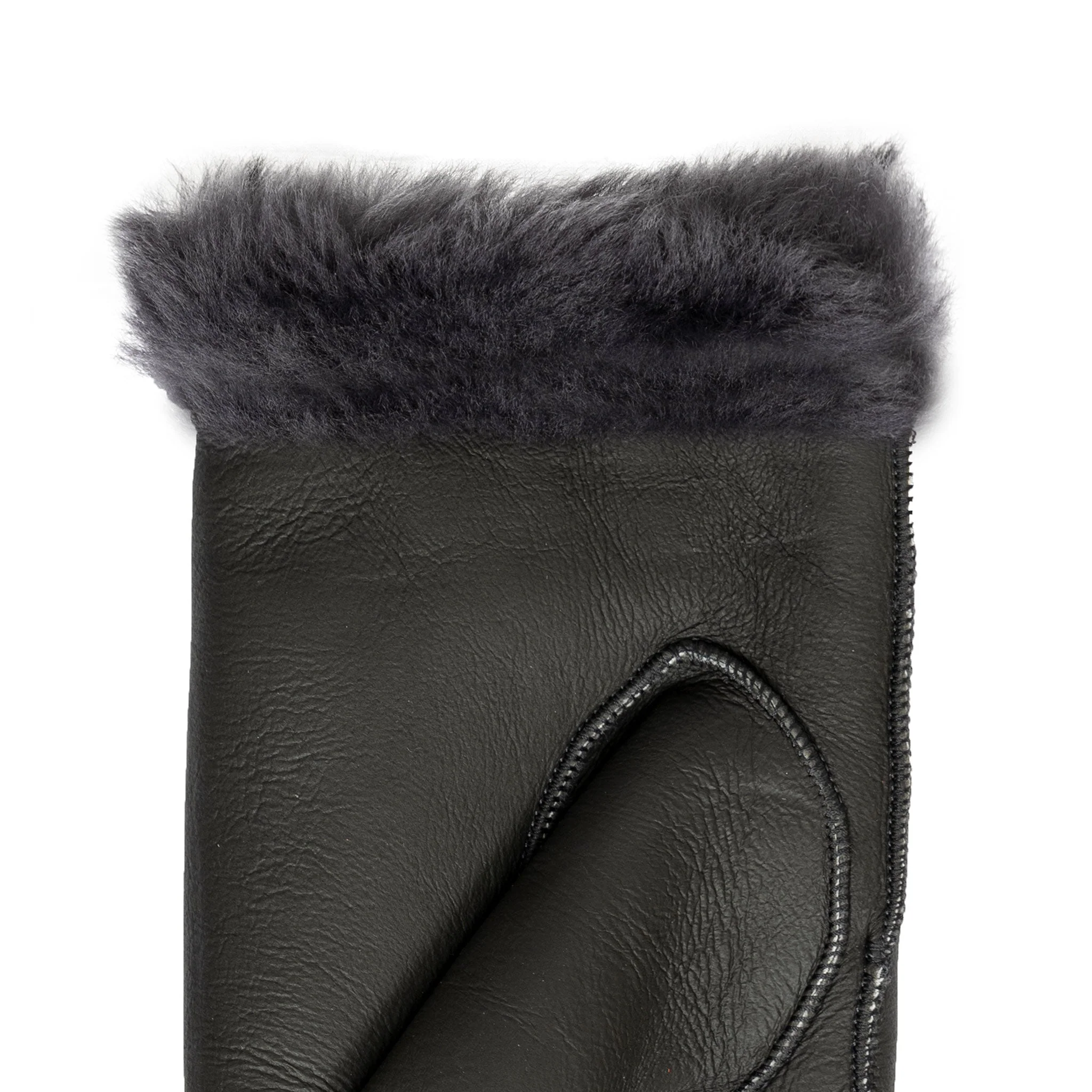 Women's Fingerless Sheepskin Mittens - Image 26