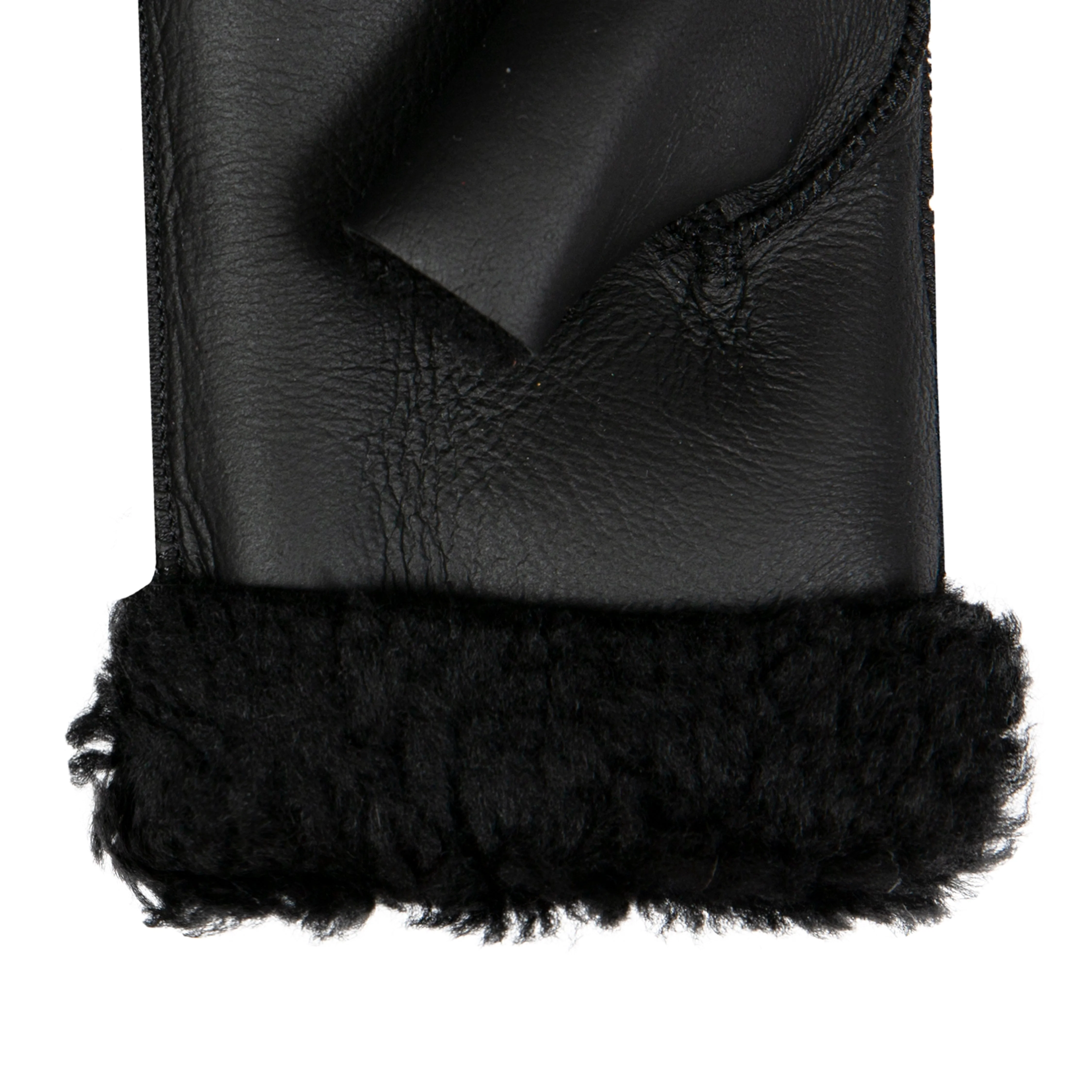 Women's Fingerless Sheepskin Mittens - Image 36