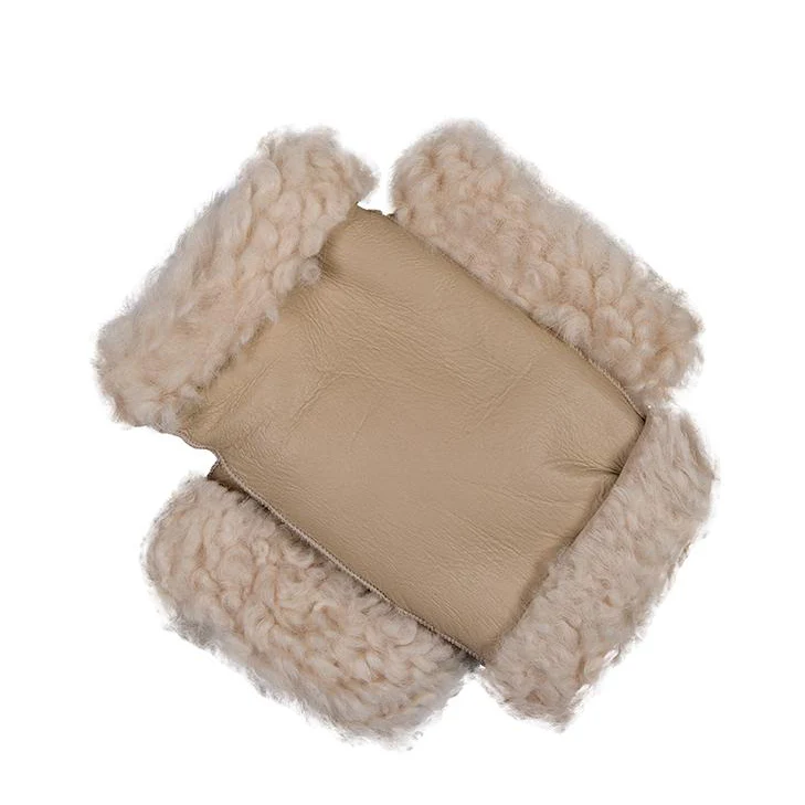 Women's Fingerless Sheepskin Mittens - Image 51