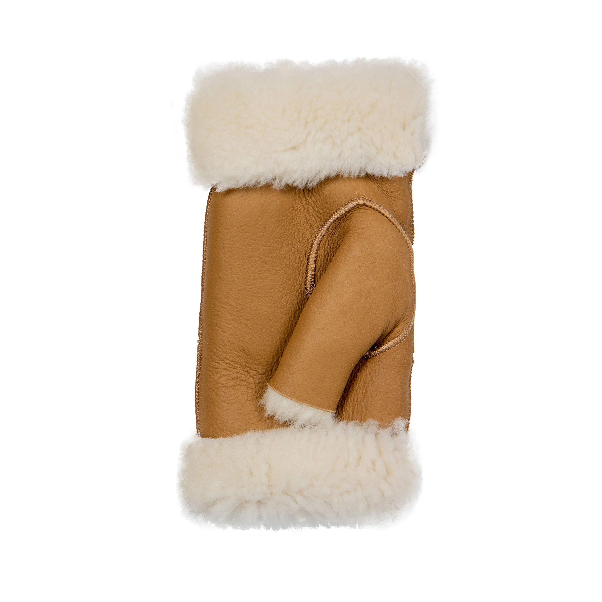 Women's Fingerless Sheepskin Mittens - Image 55