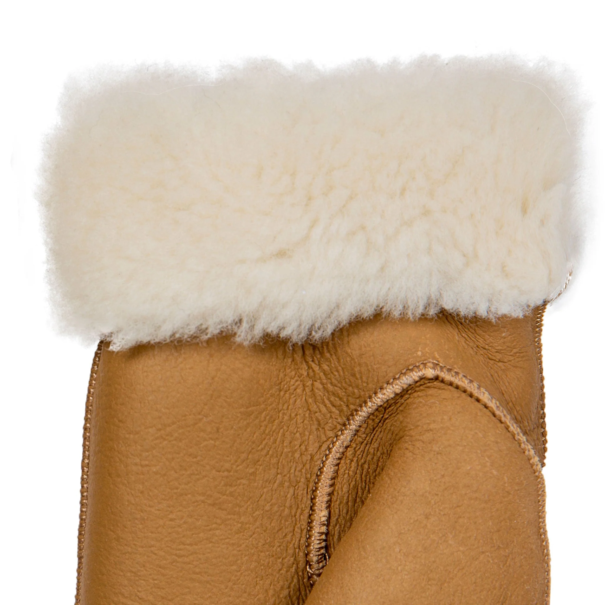 Women's Fingerless Sheepskin Mittens - Image 56