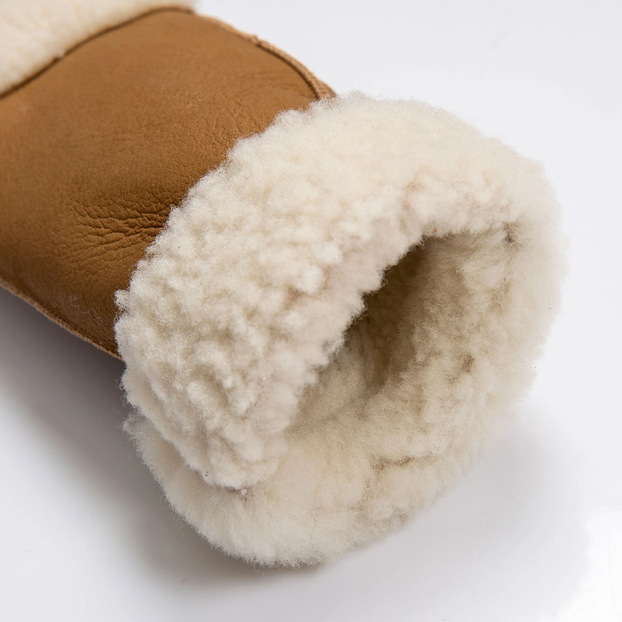 Women's Fingerless Sheepskin Mittens - Image 59