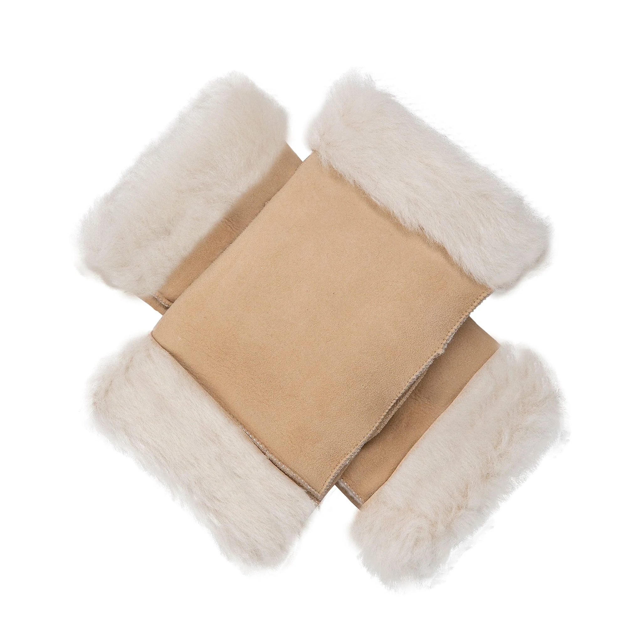 Women's Fingerless Sheepskin Mittens - Image 61