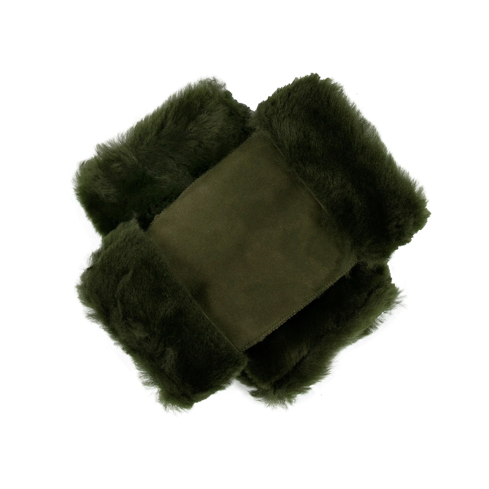 Women's Fingerless Sheepskin Mittens - Image 66