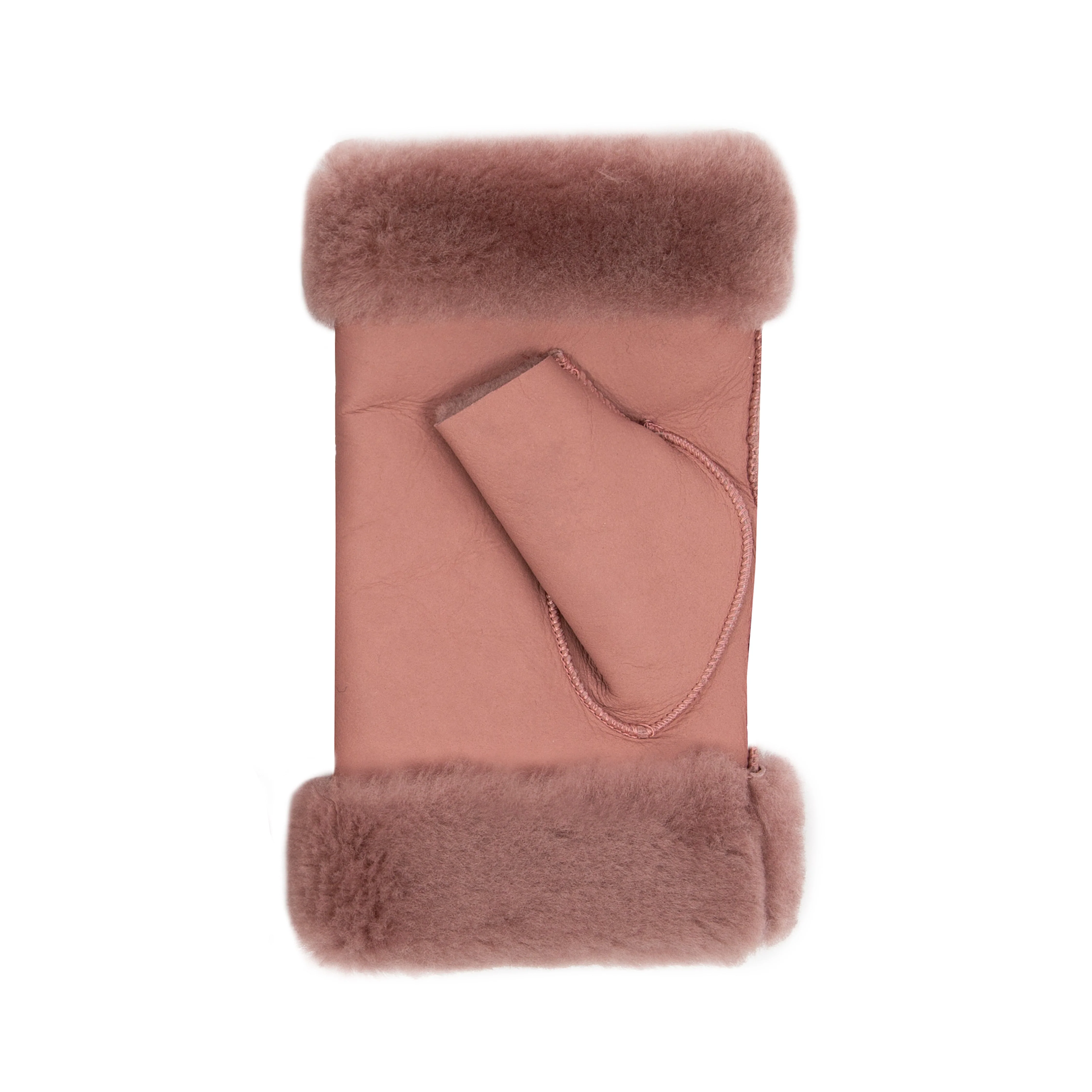 Women's Fingerless Sheepskin Mittens - Image 75