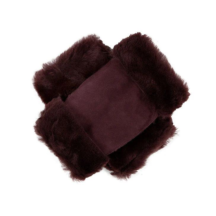 Women's Fingerless Sheepskin Mittens - Image 81