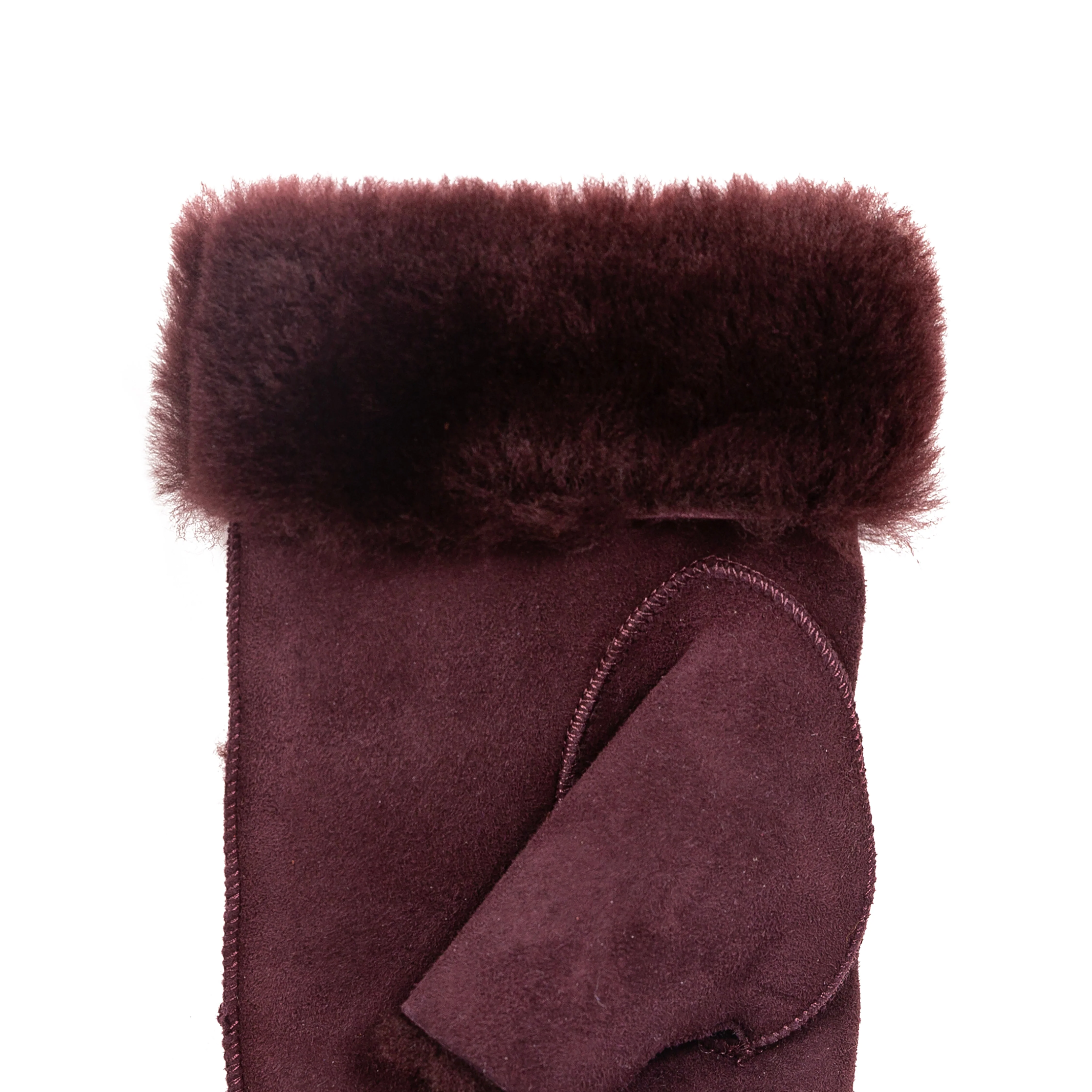 Women's Fingerless Sheepskin Mittens - Image 87