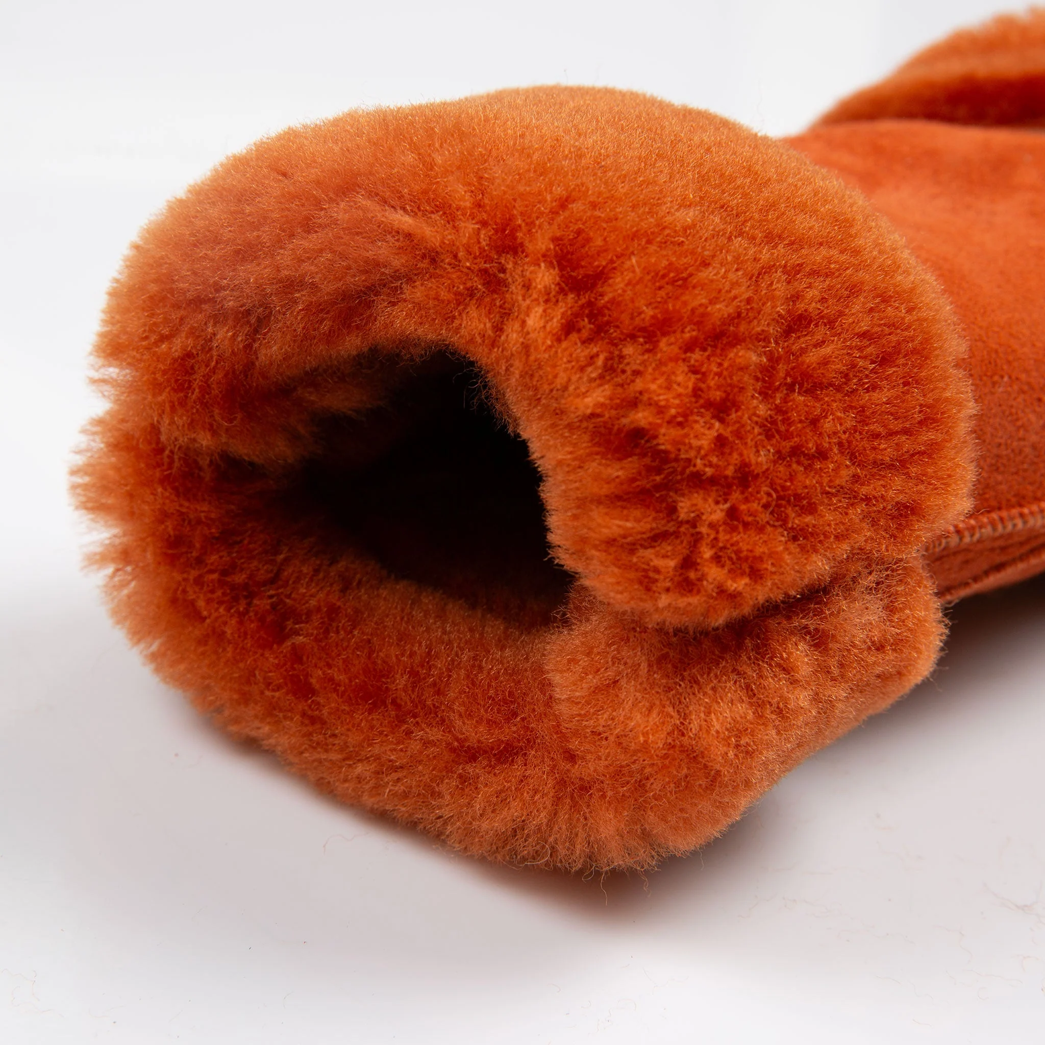 Women's Fingerless Sheepskin Mittens - Image 9
