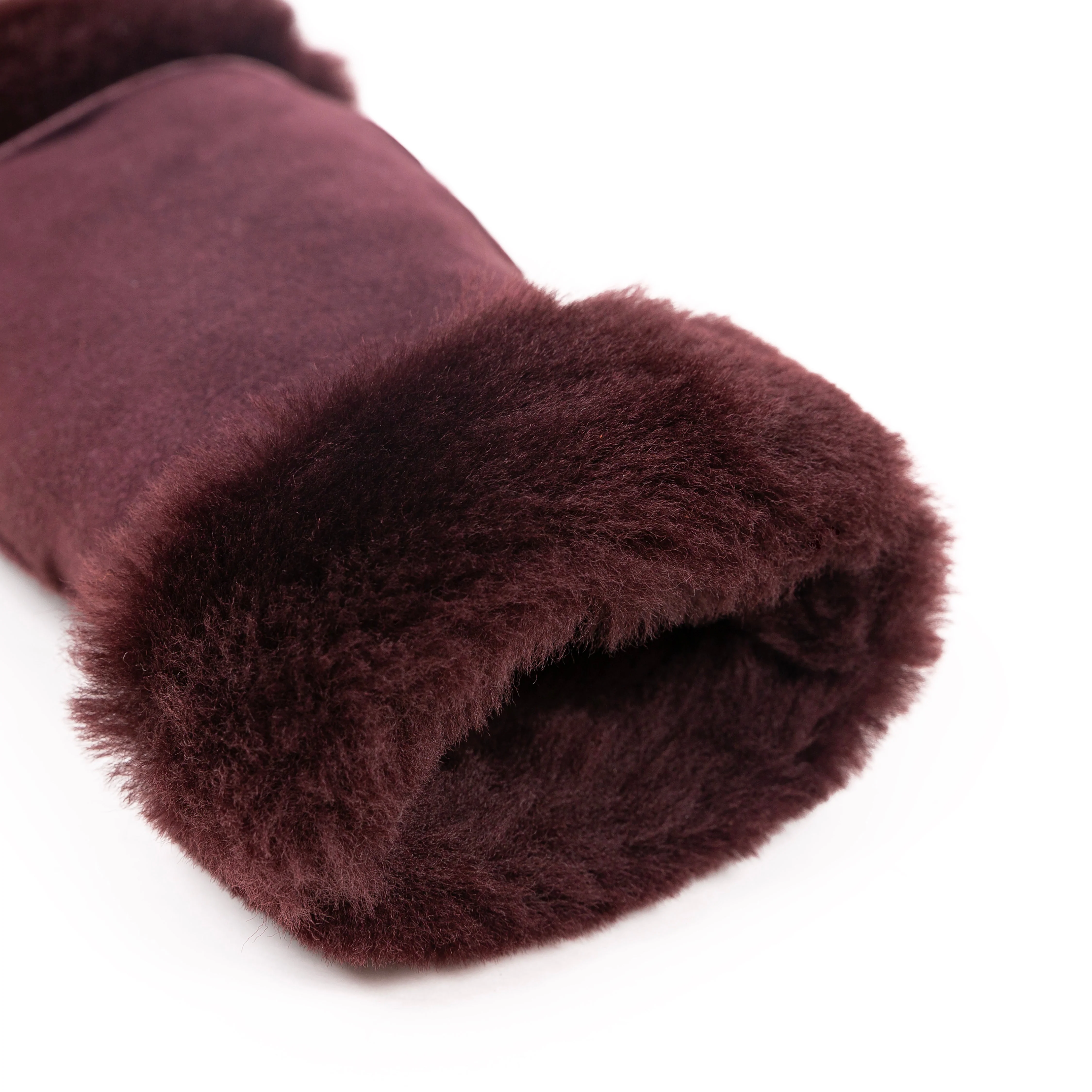 Women's Fingerless Sheepskin Mittens - Image 90