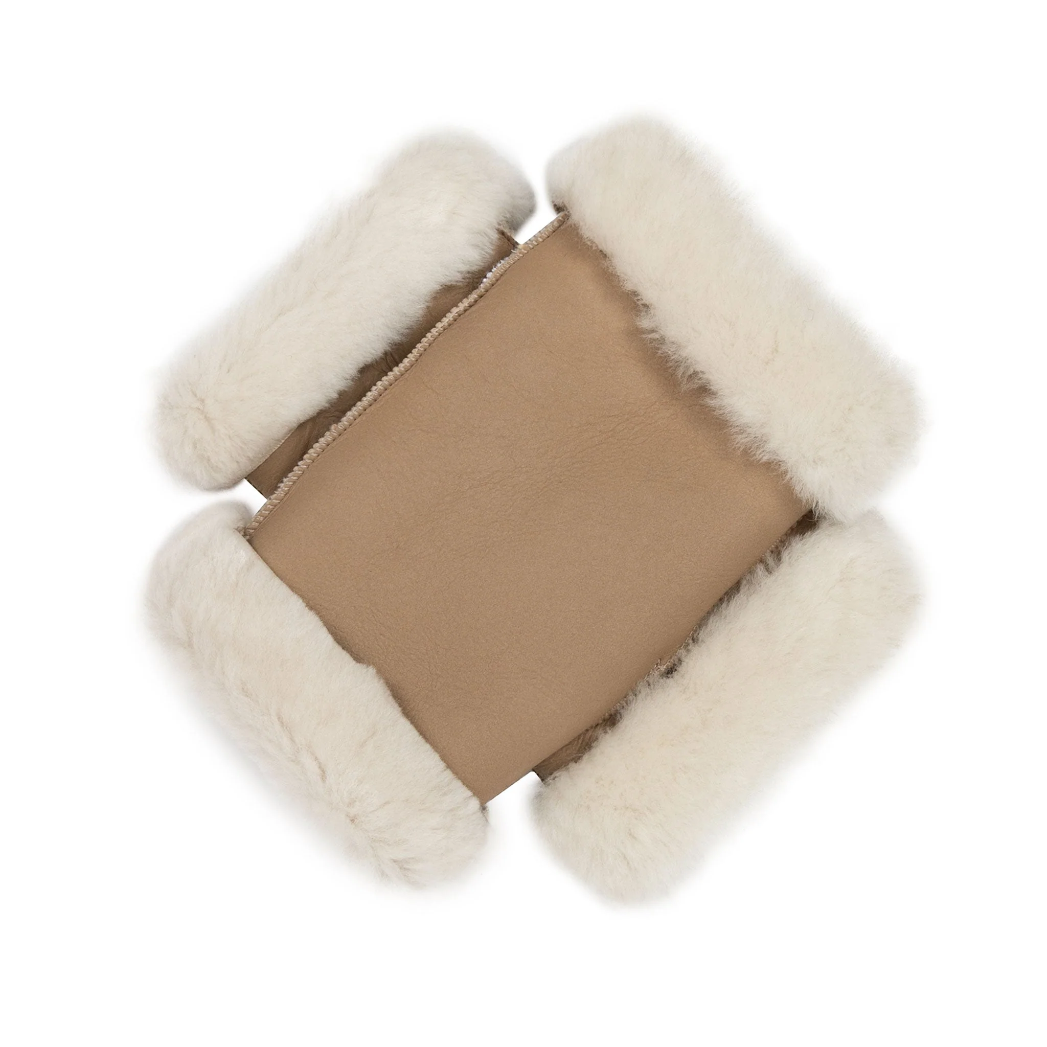 Women's Fingerless Sheepskin Mittens - Image 92