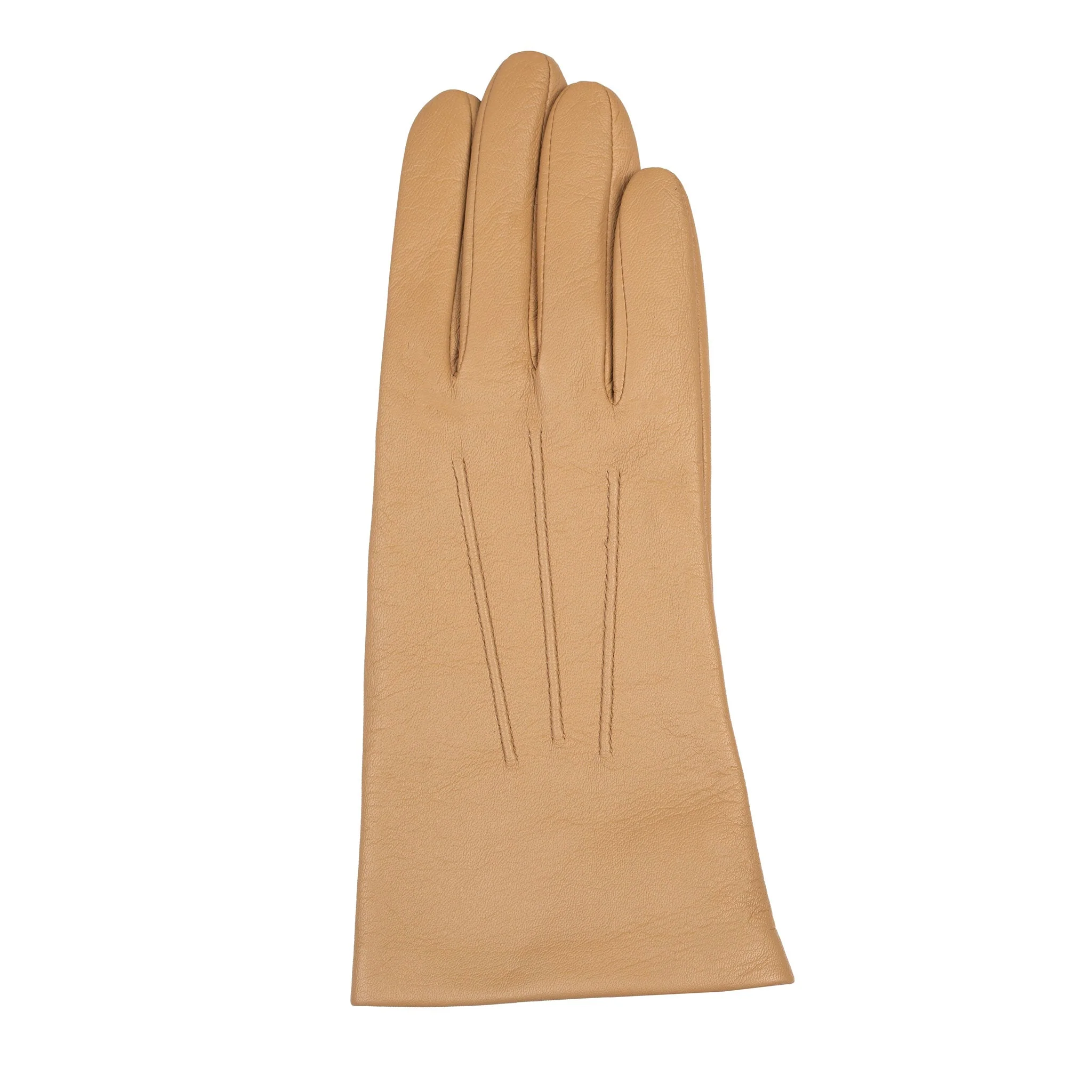 Women's Three-Point Silk-Lined Leather Gloves - Image 18