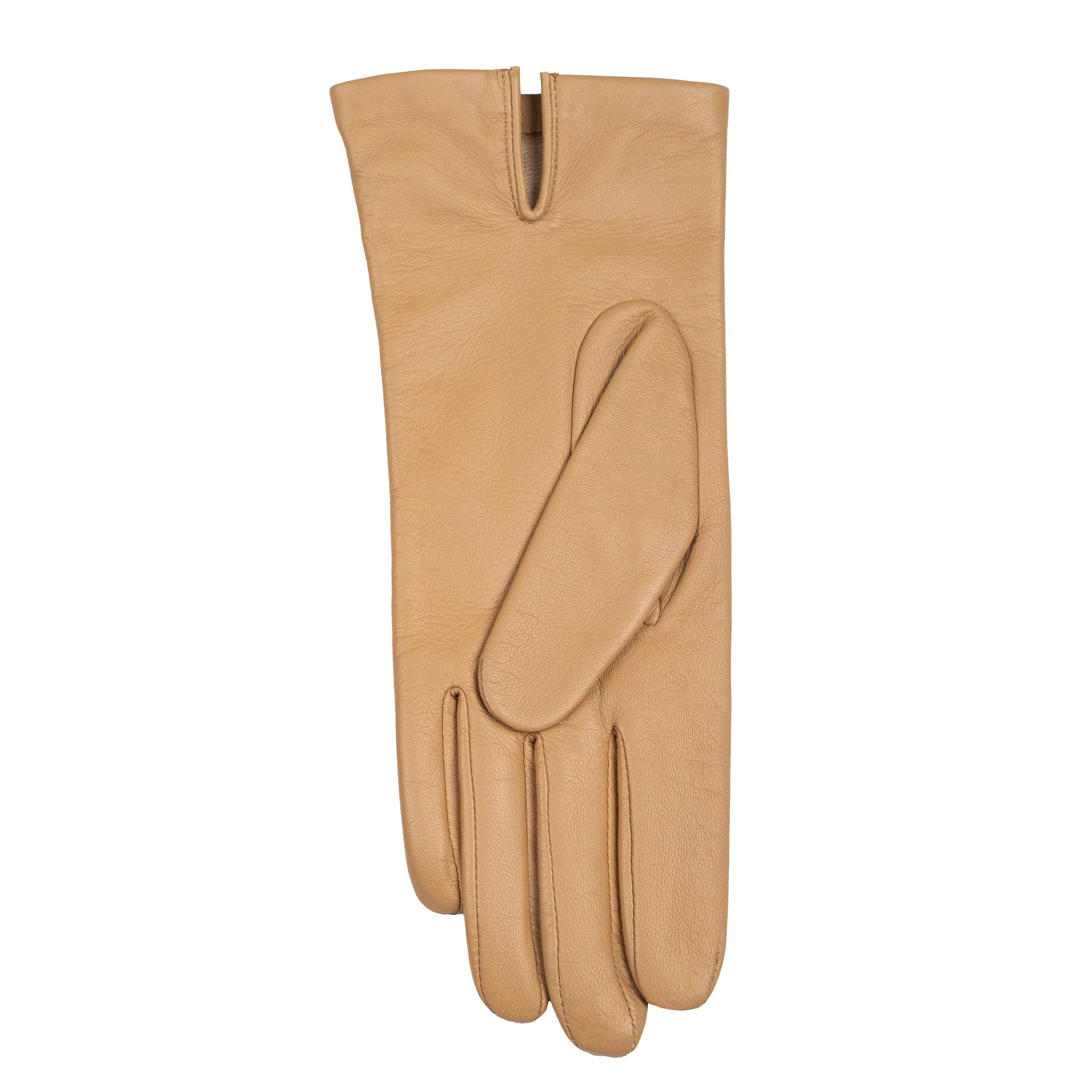 Women's Three-Point Silk-Lined Leather Gloves - Image 20