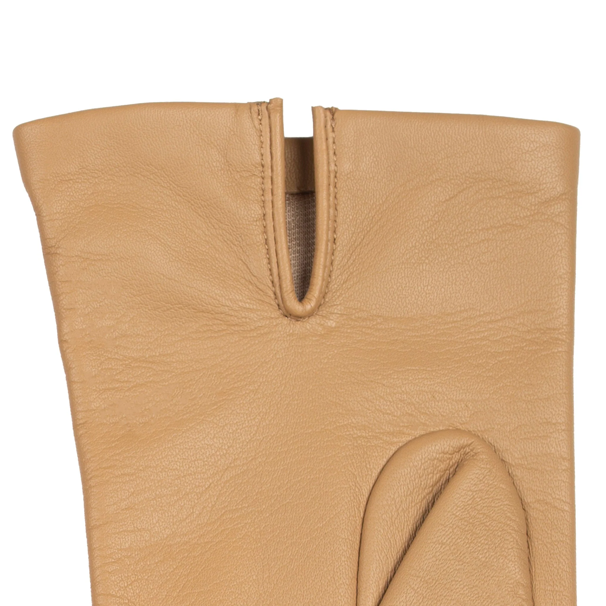 Women's Three-Point Silk-Lined Leather Gloves - Image 21