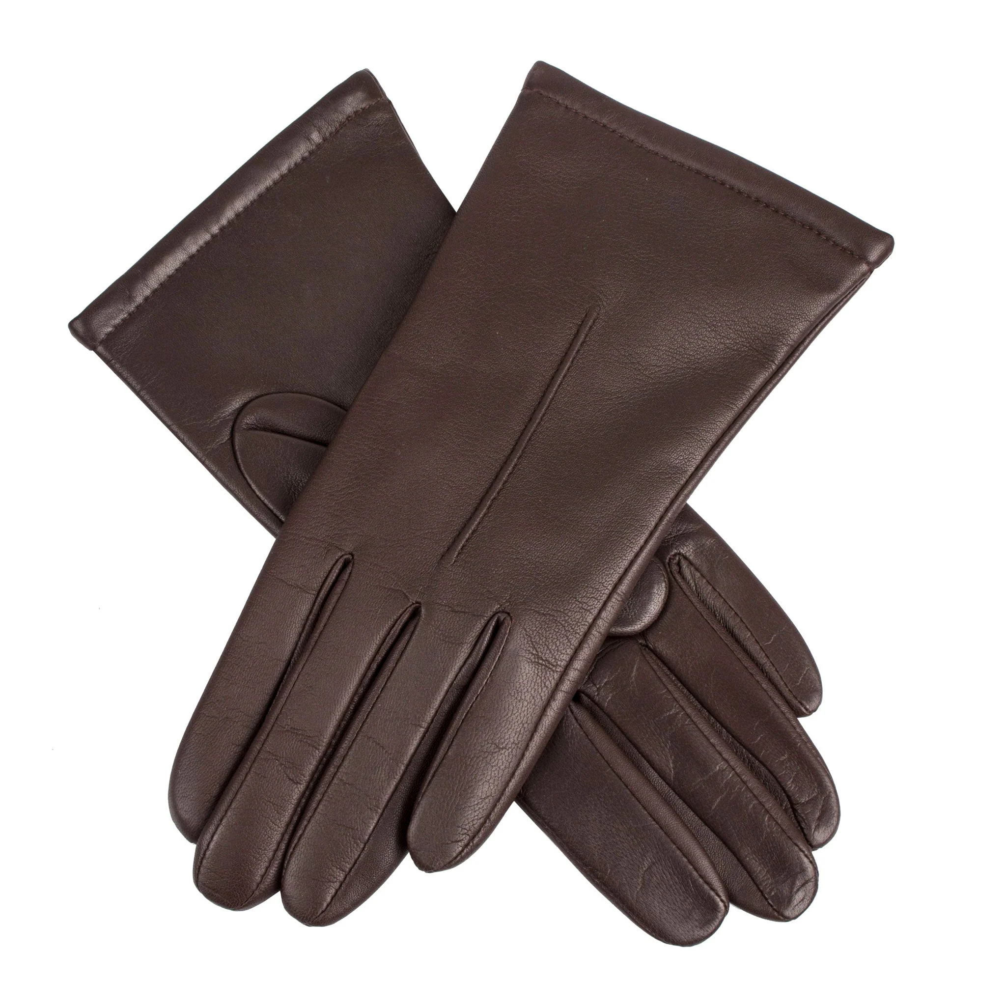 Women's Single-Point Lined Leather Gloves - Image 20