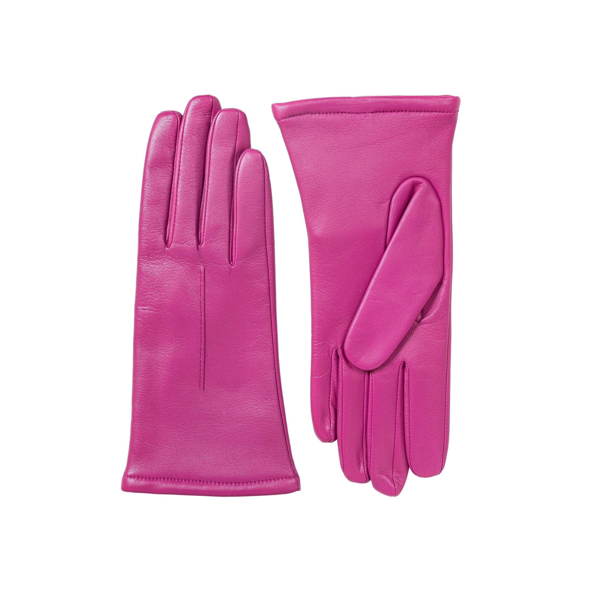 Women's Single-Point Lined Leather Gloves - Image 3