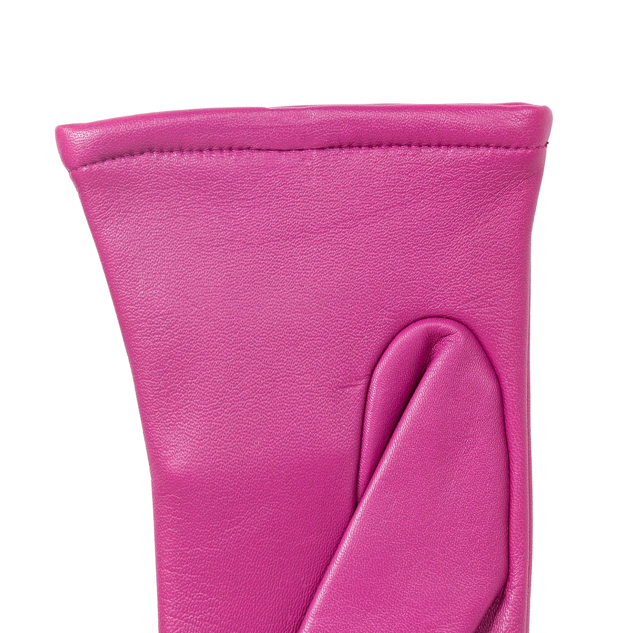 Women's Single-Point Lined Leather Gloves - Image 7