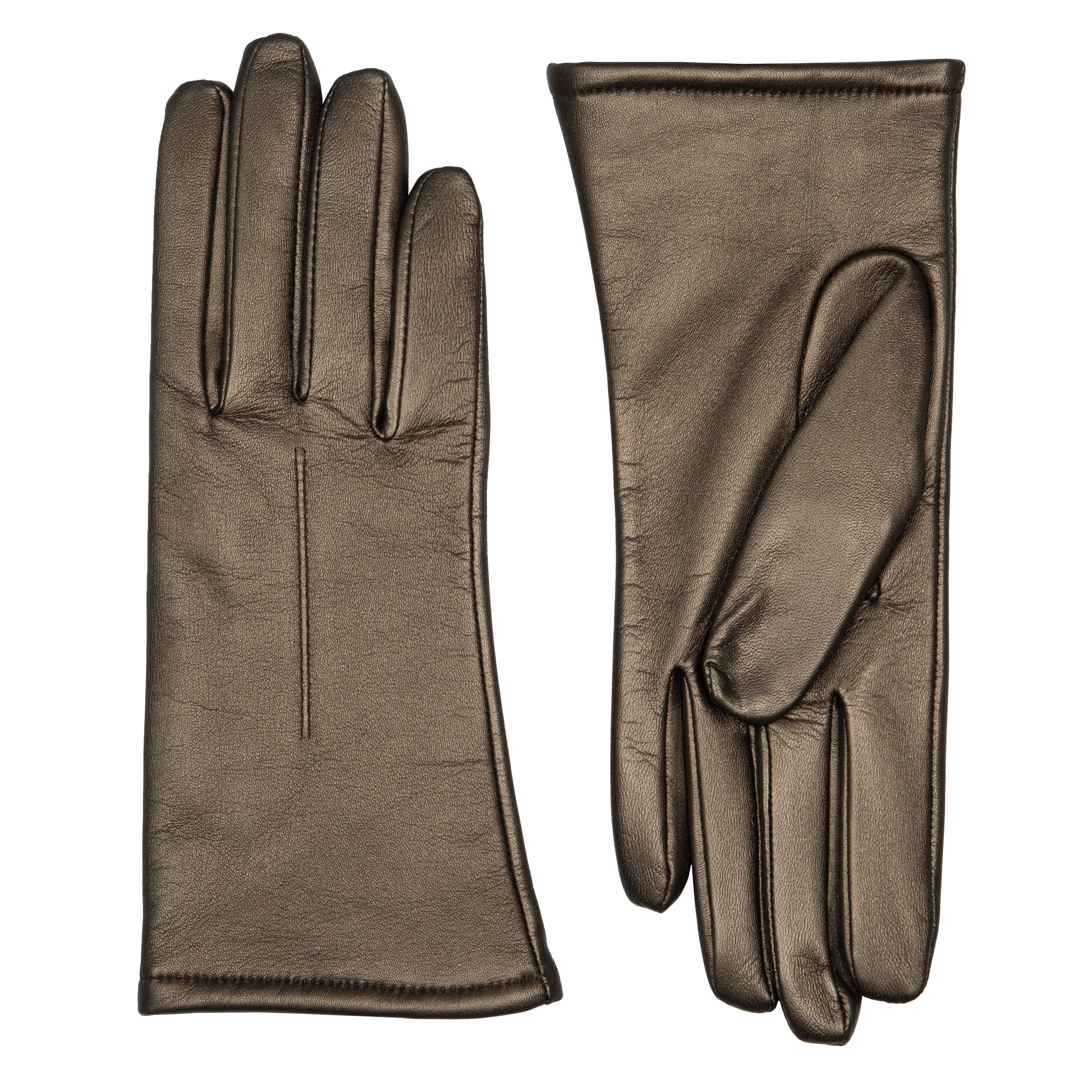 Women's Single-Point Lined Leather Gloves - Image 81