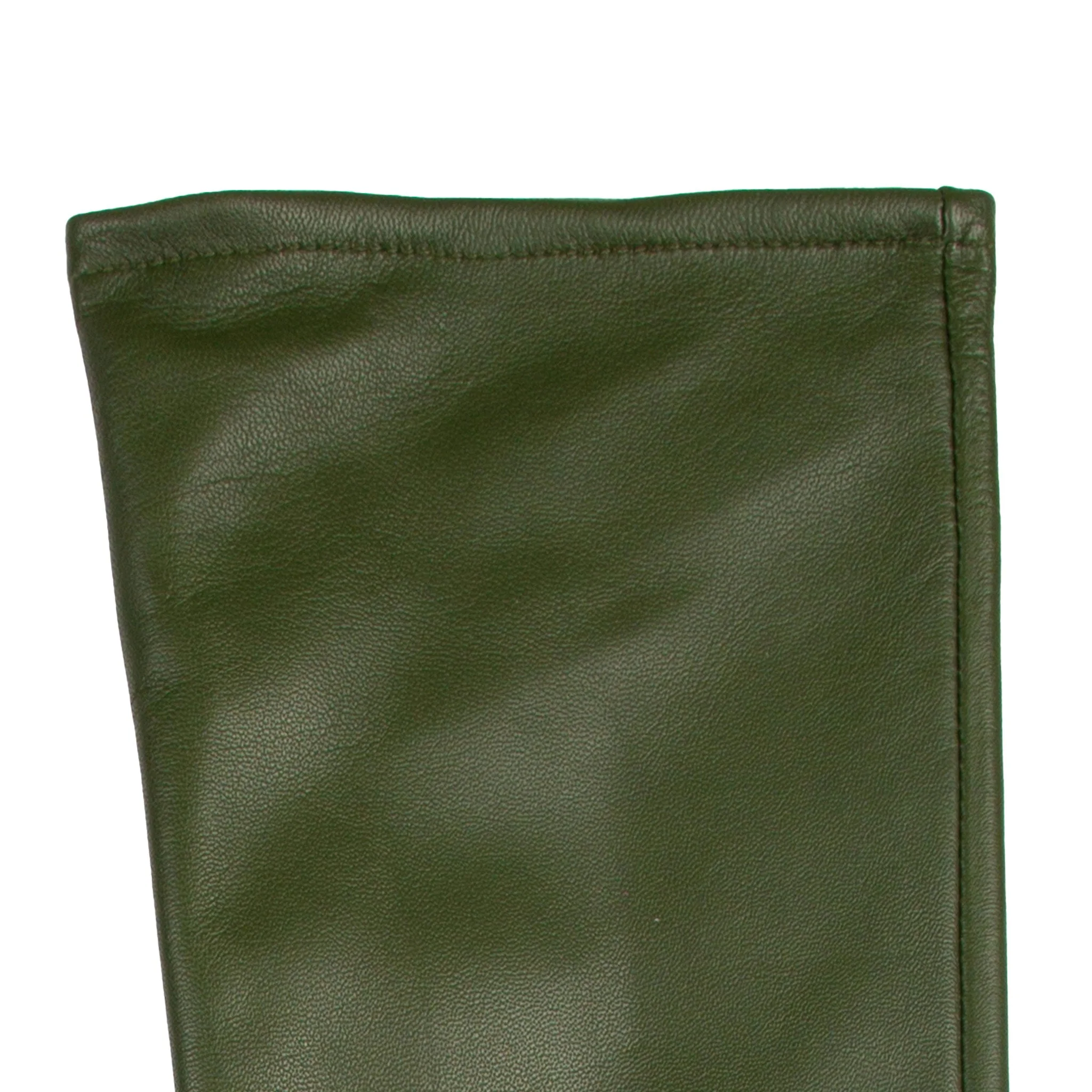 Women's Single-Point Long Above-Elbow Lined Leather Gloves - Image 106