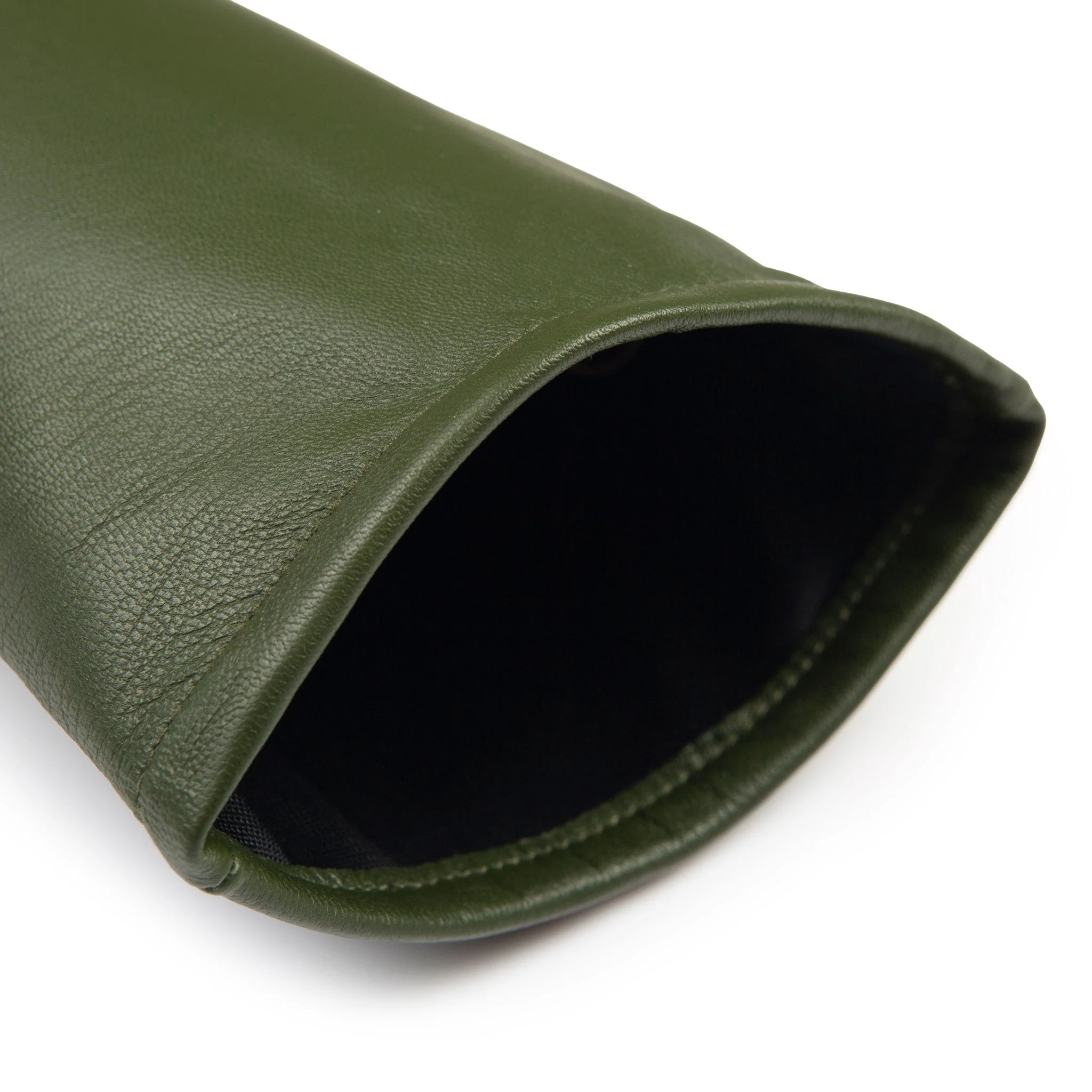Women's Single-Point Long Above-Elbow Lined Leather Gloves - Image 109