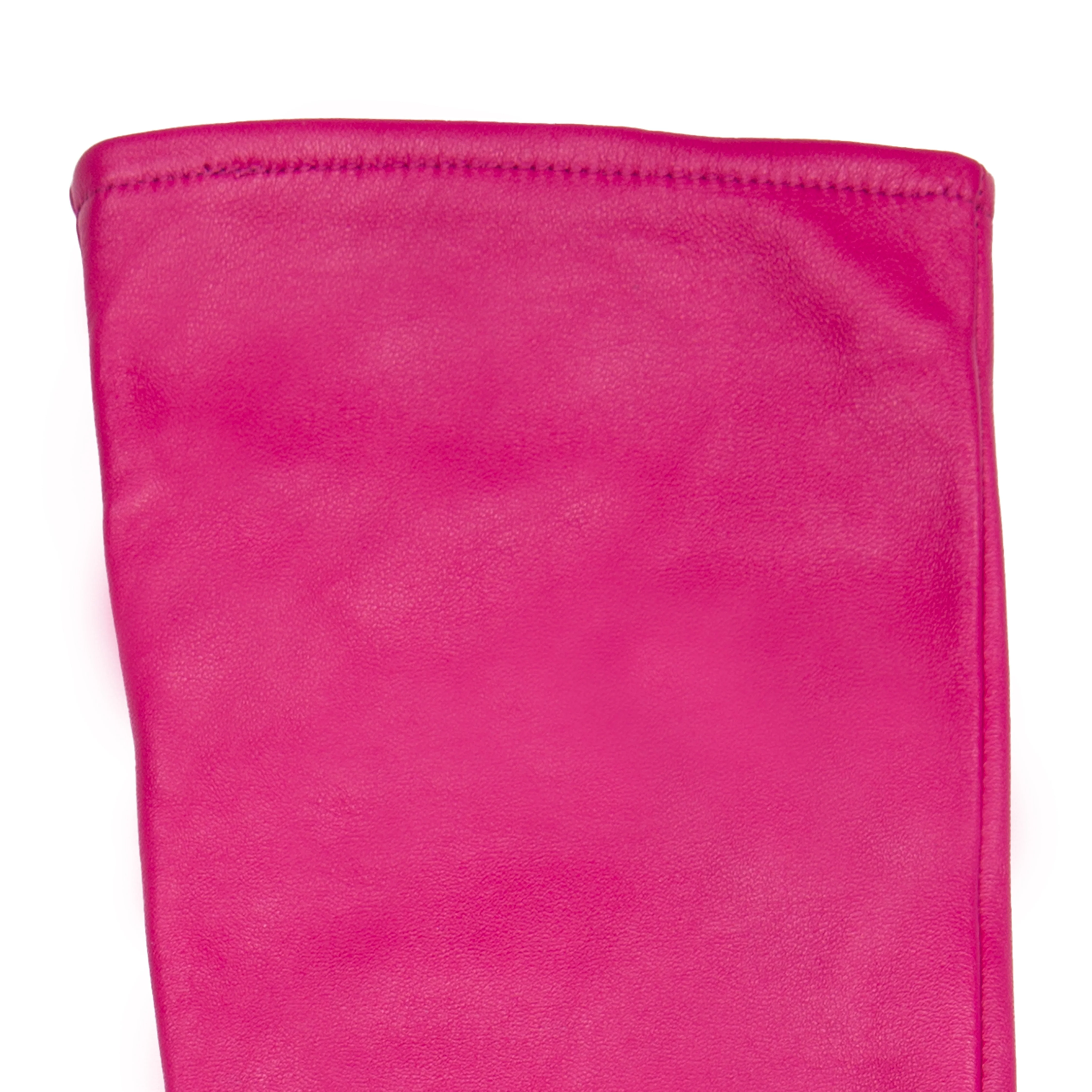 Women's Single-Point Long Above-Elbow Lined Leather Gloves - Image 20