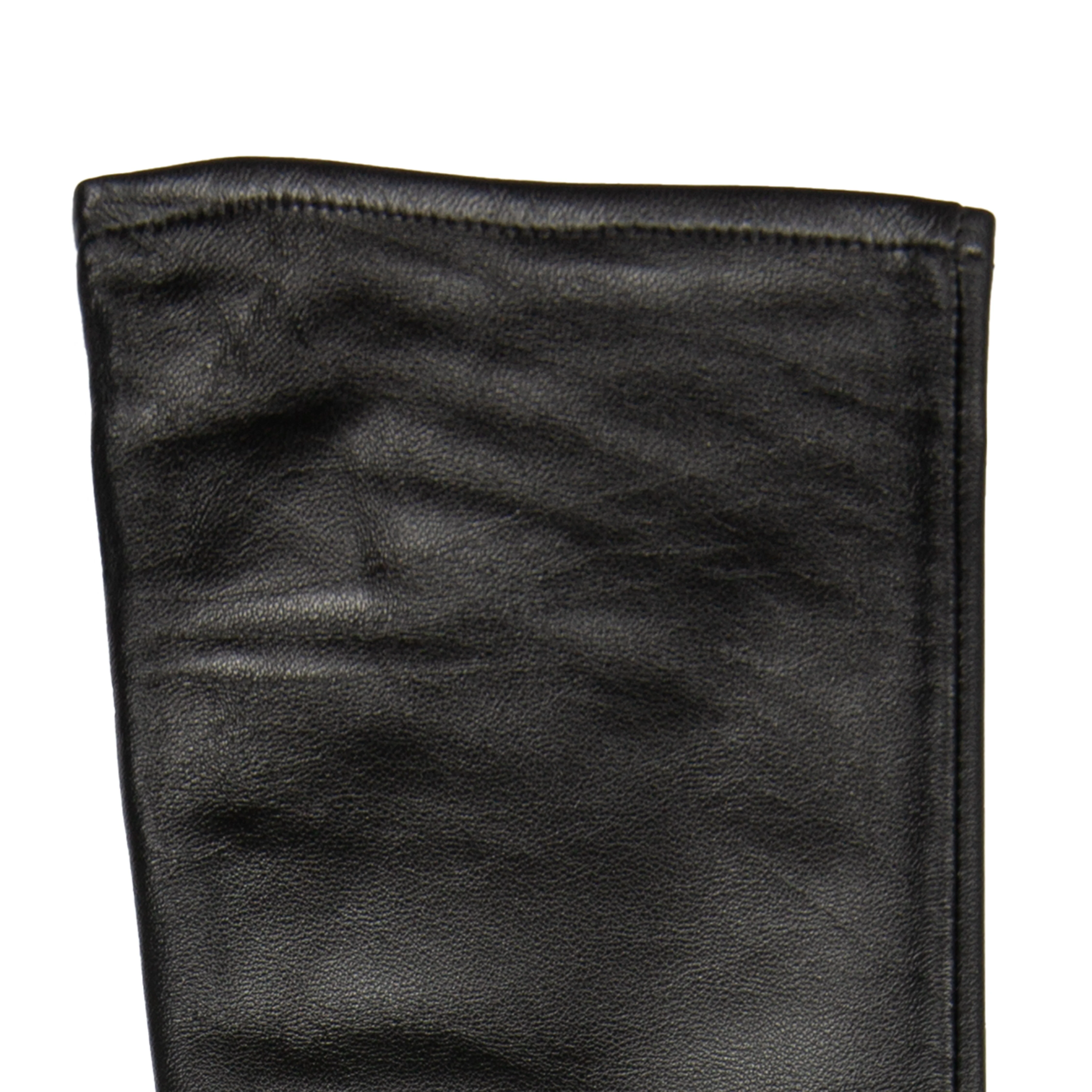 Women's Single-Point Long Above-Elbow Lined Leather Gloves - Image 32