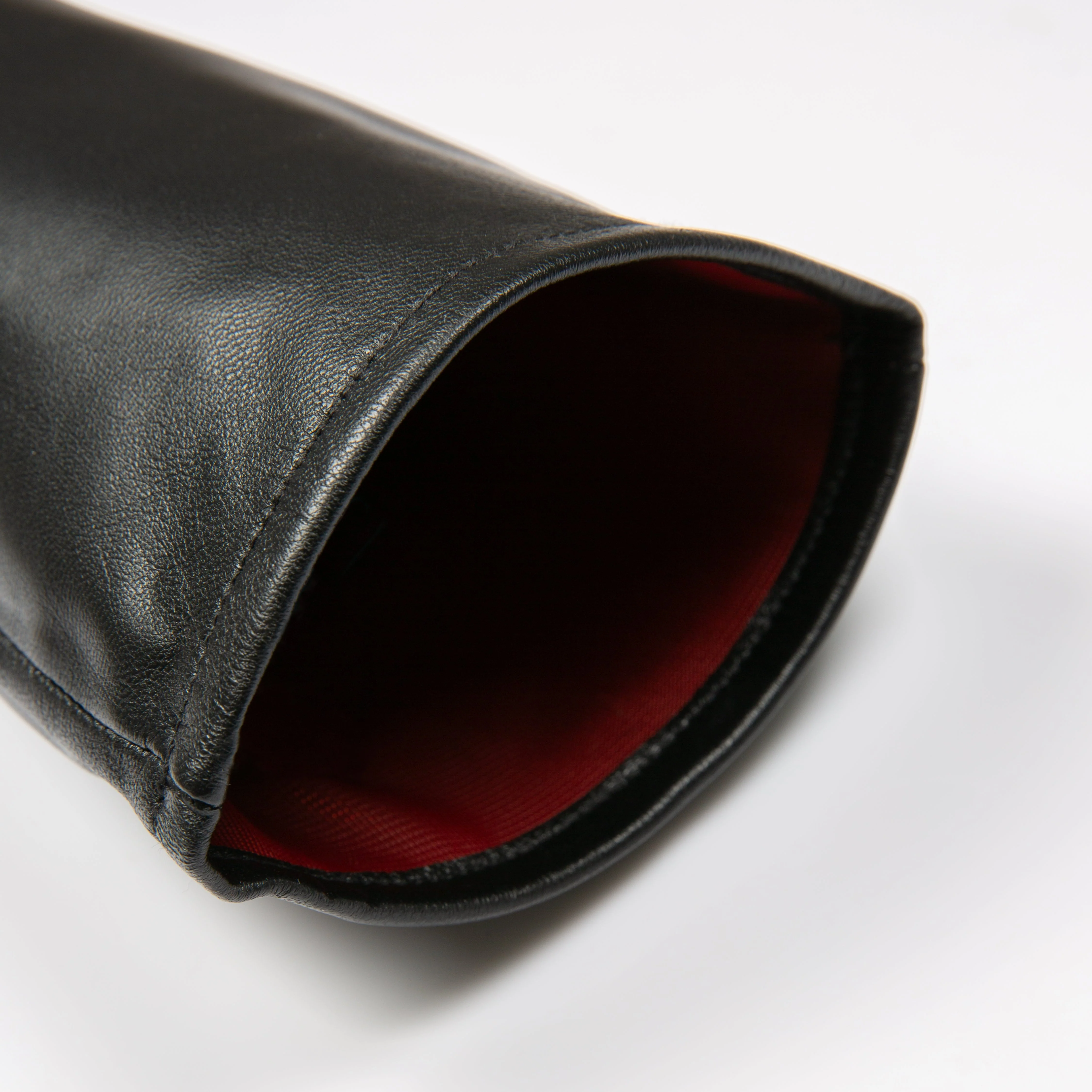 Women's Single-Point Long Above-Elbow Lined Leather Gloves - Image 35
