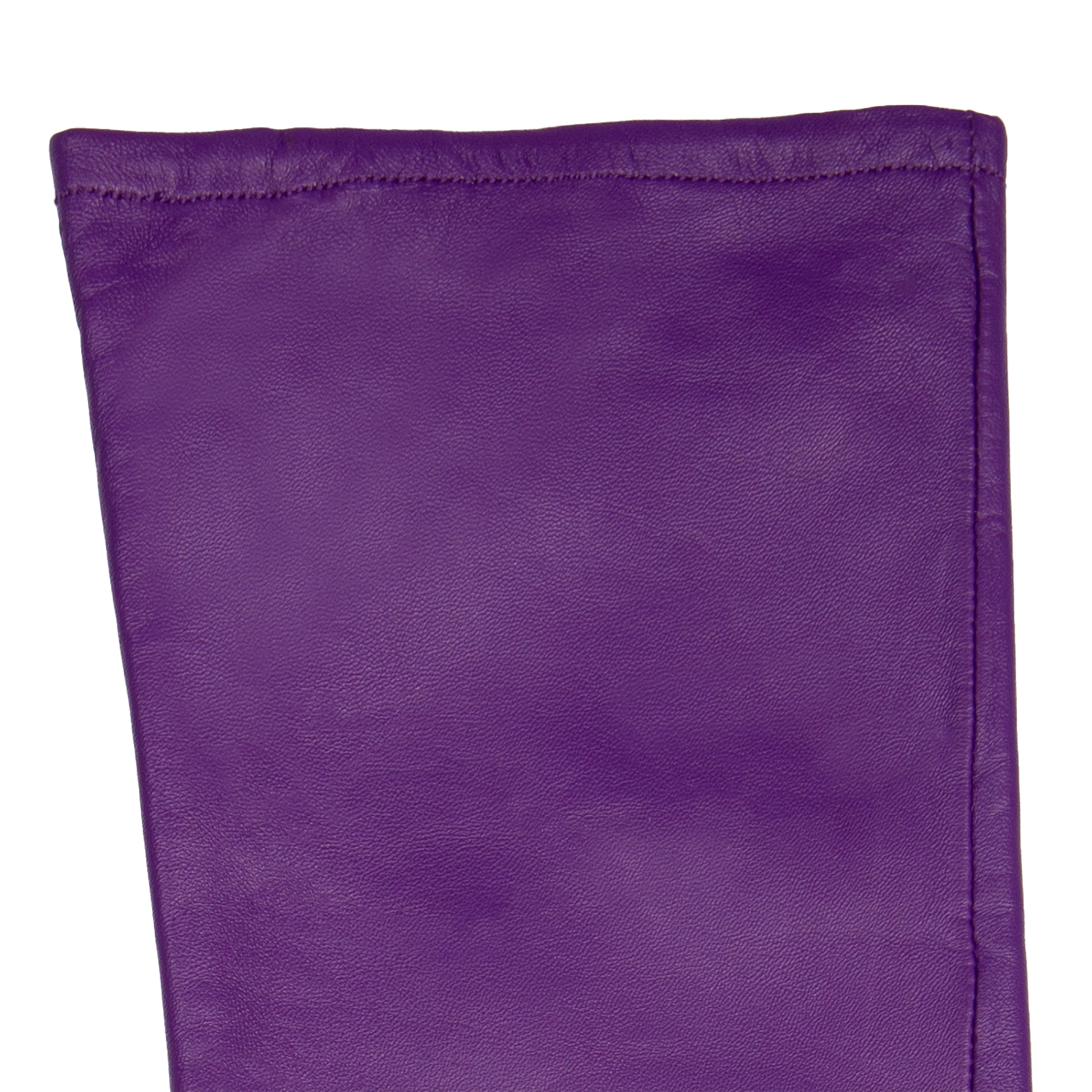 Women's Single-Point Long Above-Elbow Lined Leather Gloves - Image 44