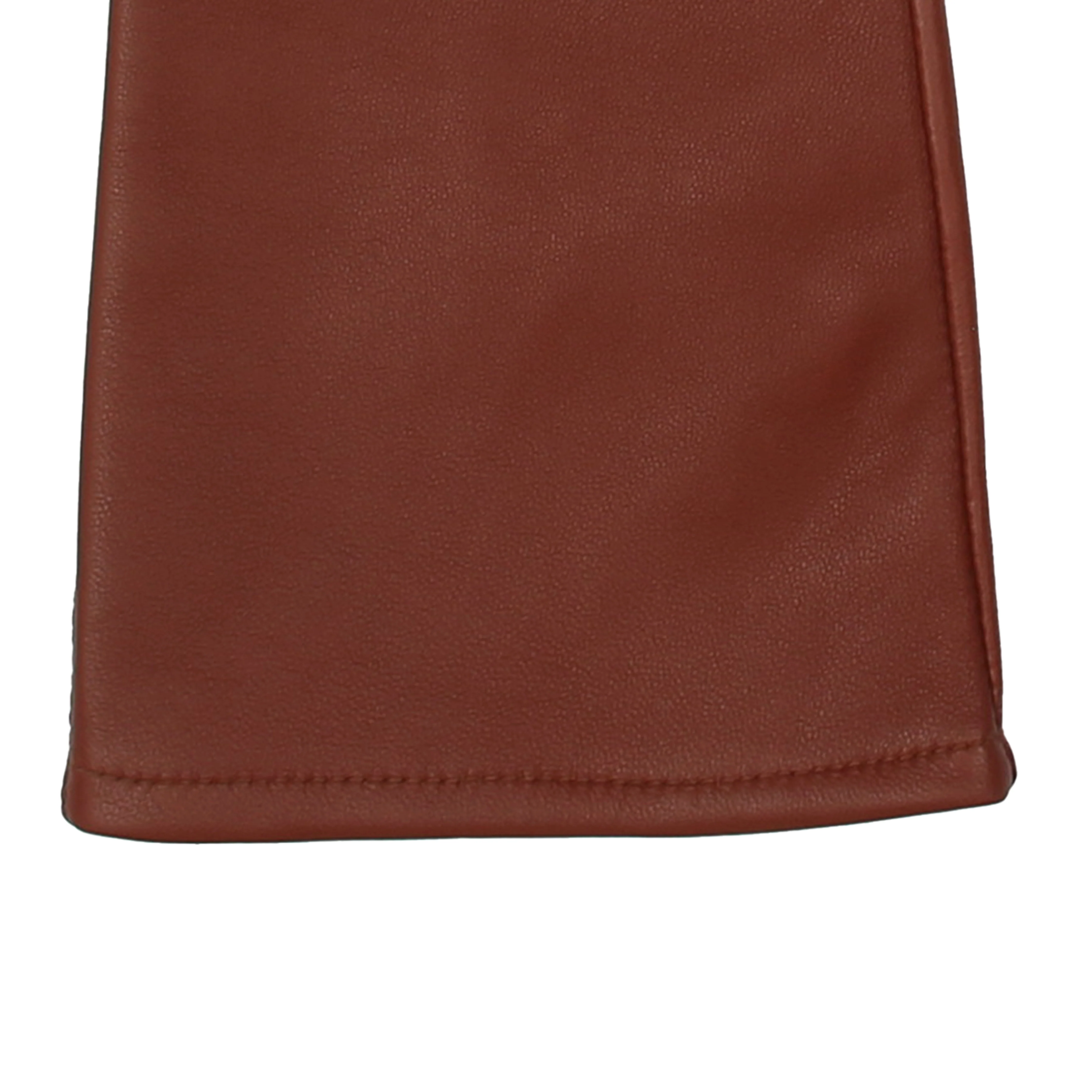 Women's Single-Point Long Above-Elbow Lined Leather Gloves - Image 81