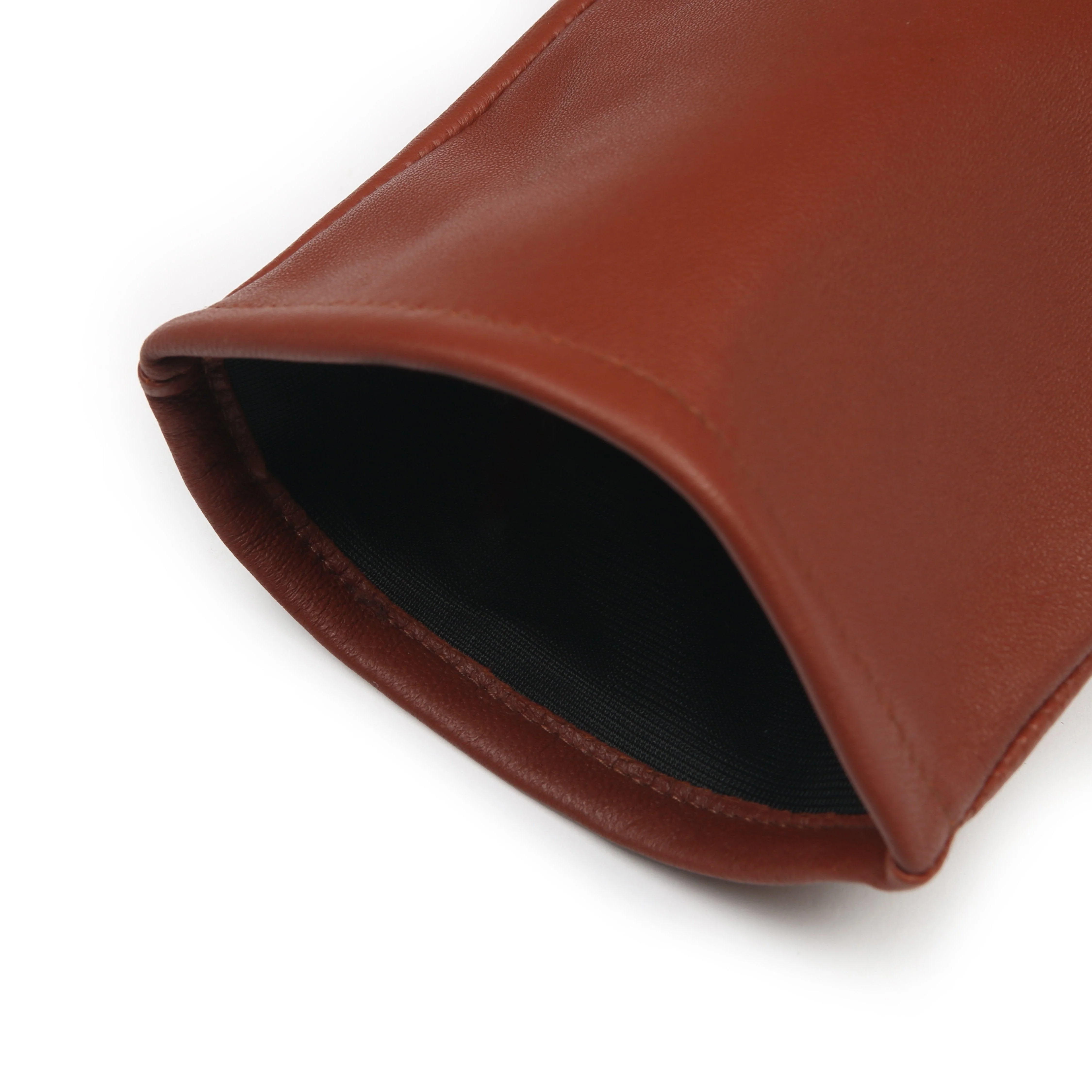 Women's Single-Point Long Above-Elbow Lined Leather Gloves - Image 87